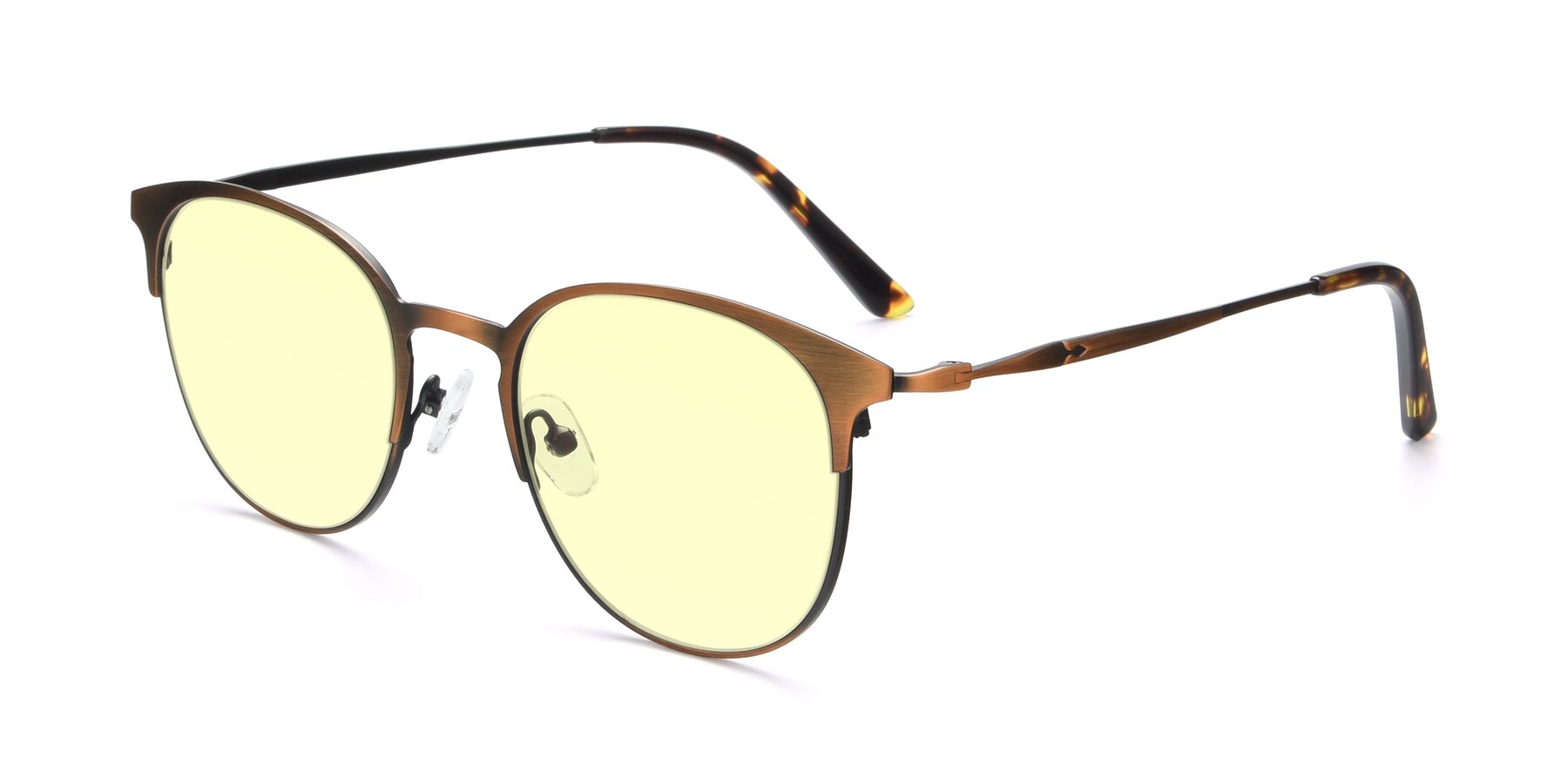 Angle of 9547 in Antique Bronze with Light Yellow Tinted Lenses