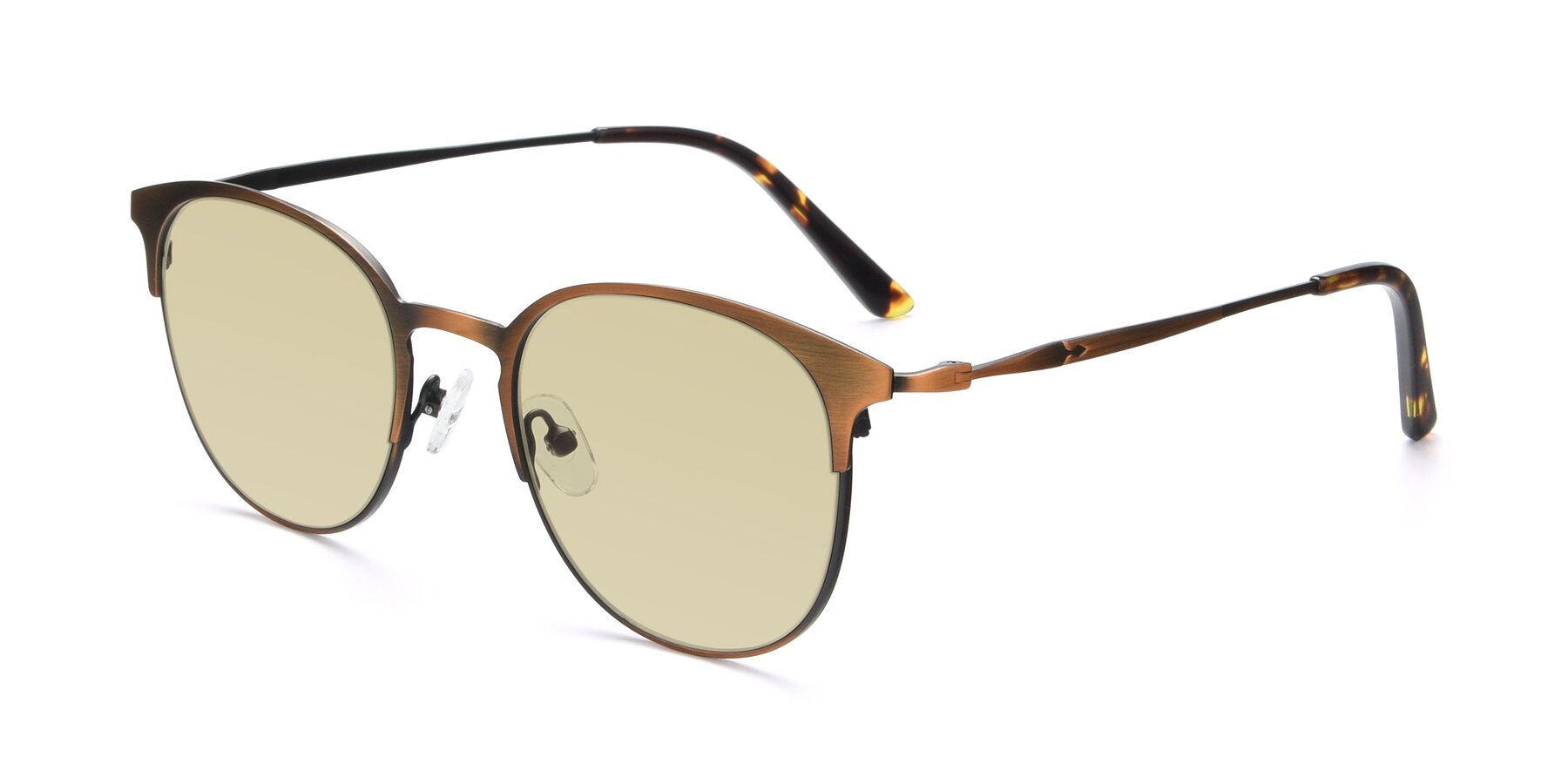 Angle of 9547 in Antique Bronze with Light Champagne Tinted Lenses