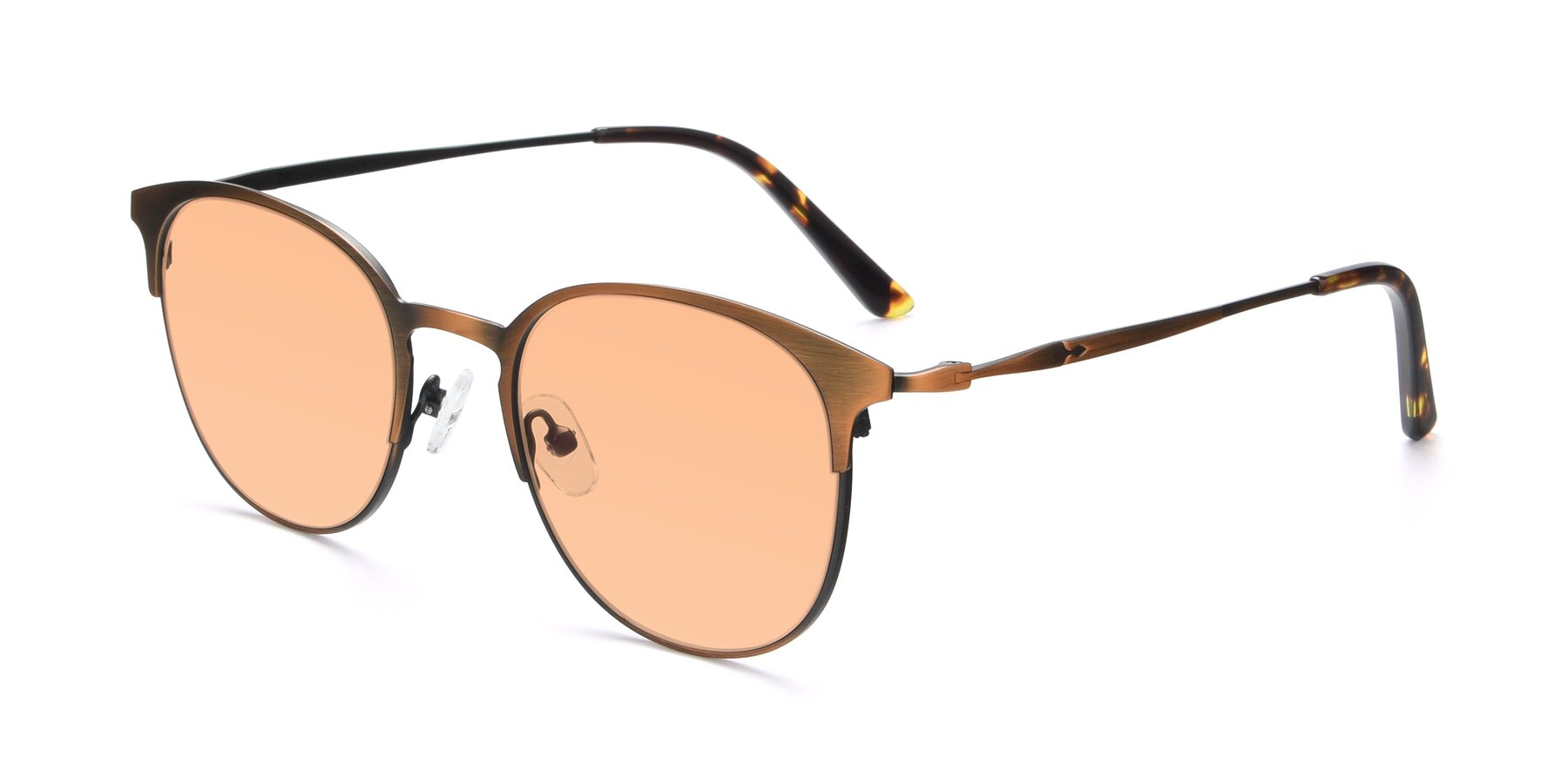 Angle of 9547 in Antique Bronze with Light Orange Tinted Lenses
