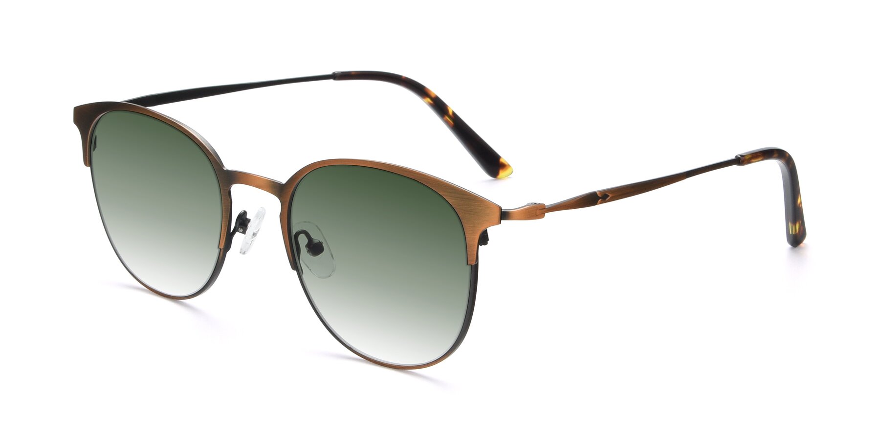 Angle of 9547 in Antique Bronze with Green Gradient Lenses