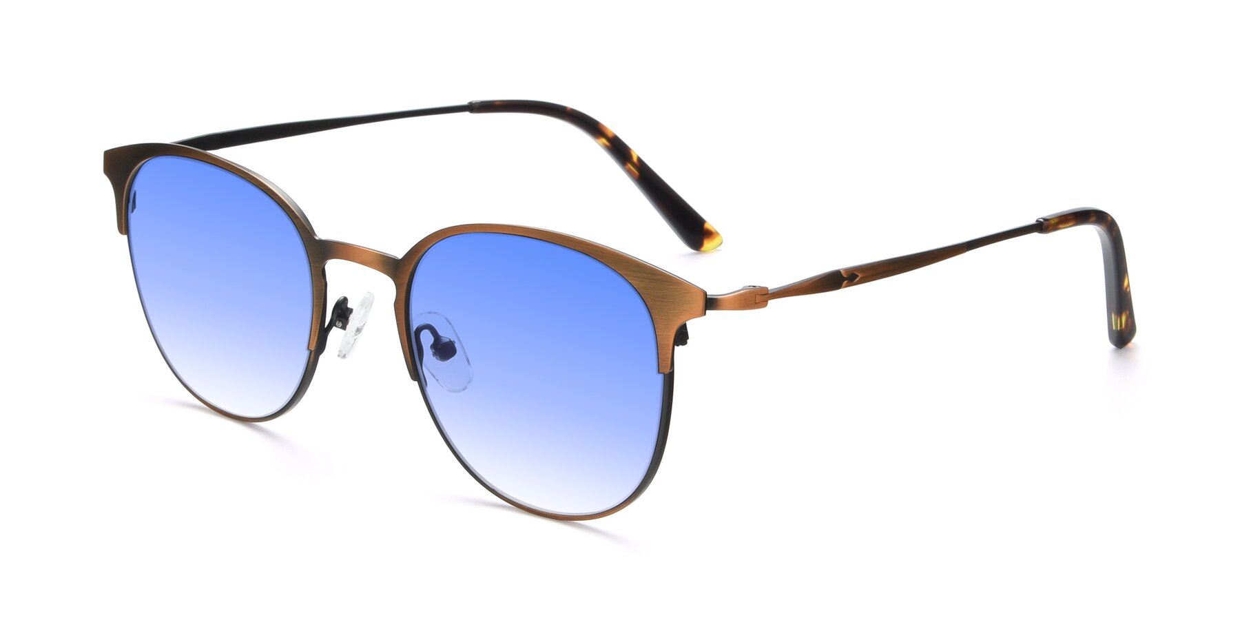 Angle of 9547 in Antique Bronze with Blue Gradient Lenses