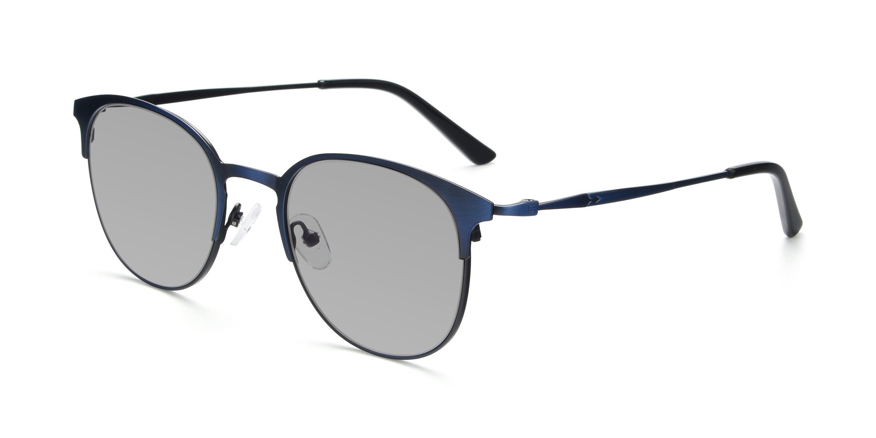 Angle of 9547 in Antique Blue with Light Gray Tinted Lenses