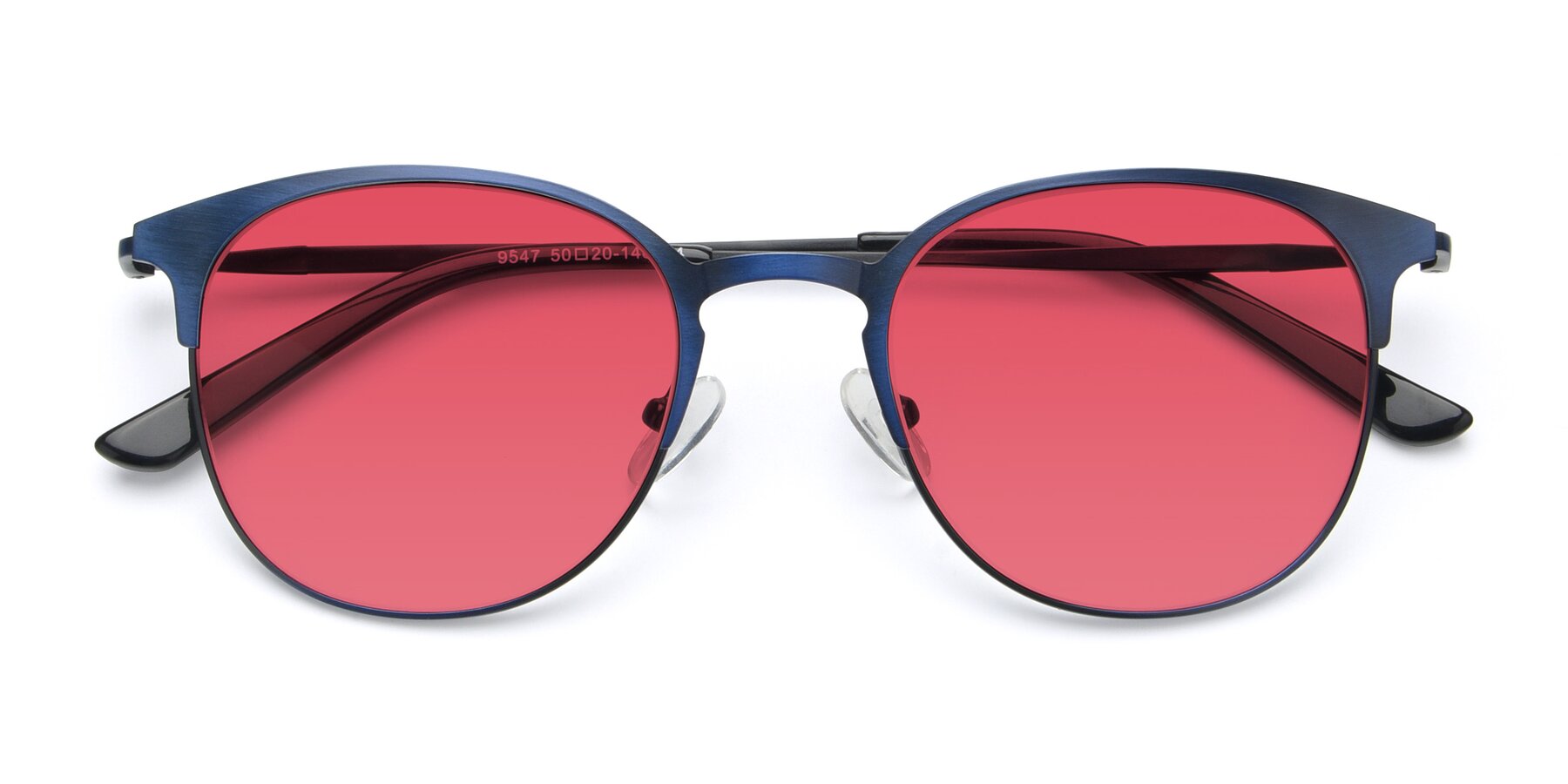 Folded Front of 9547 in Antique Blue with Red Tinted Lenses