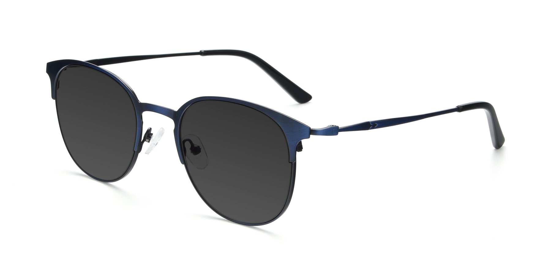 Angle of 9547 in Antique Blue with Gray Tinted Lenses