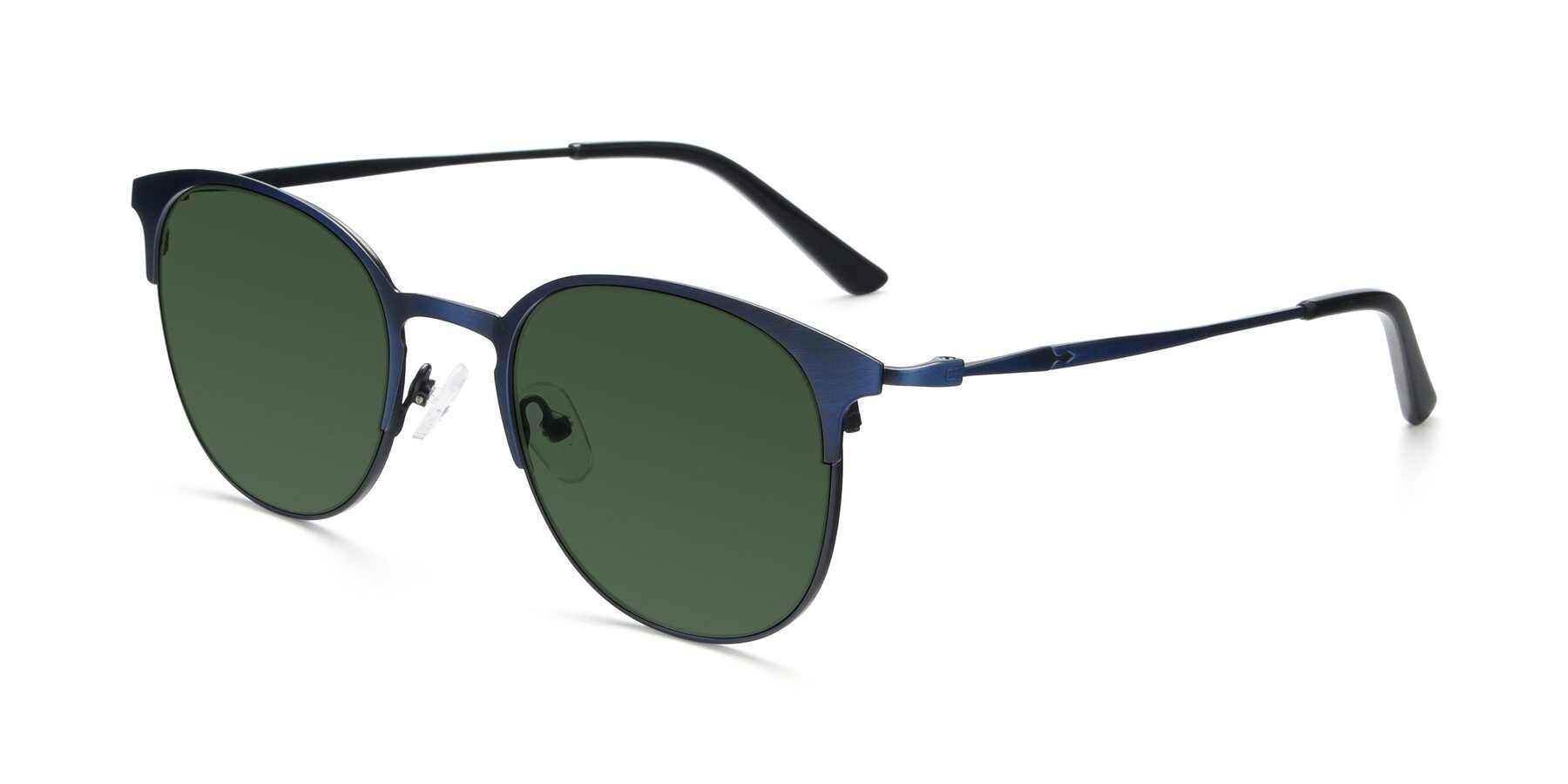Angle of 9547 in Antique Blue with Green Tinted Lenses