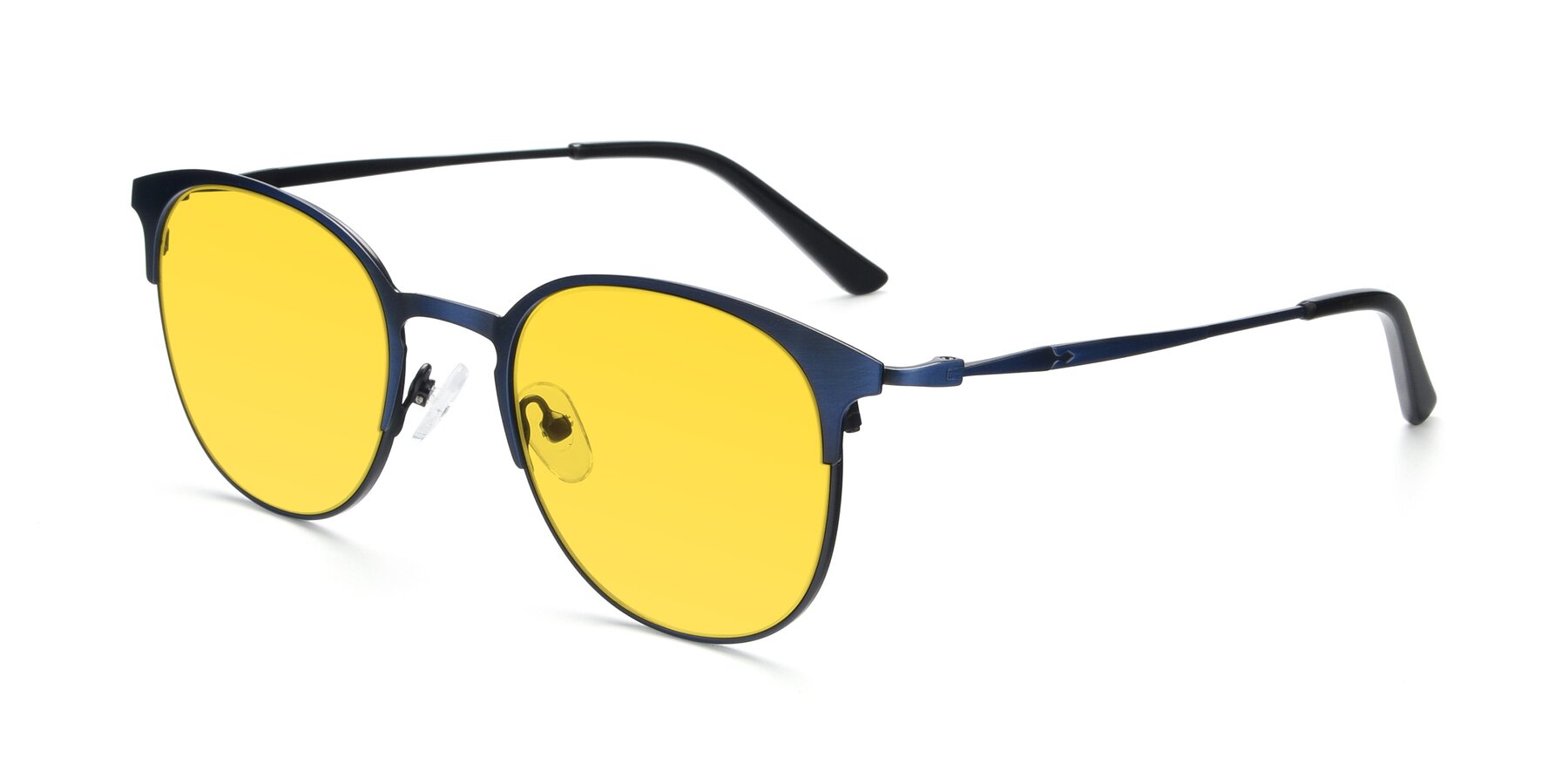 Angle of 9547 in Antique Blue with Yellow Tinted Lenses
