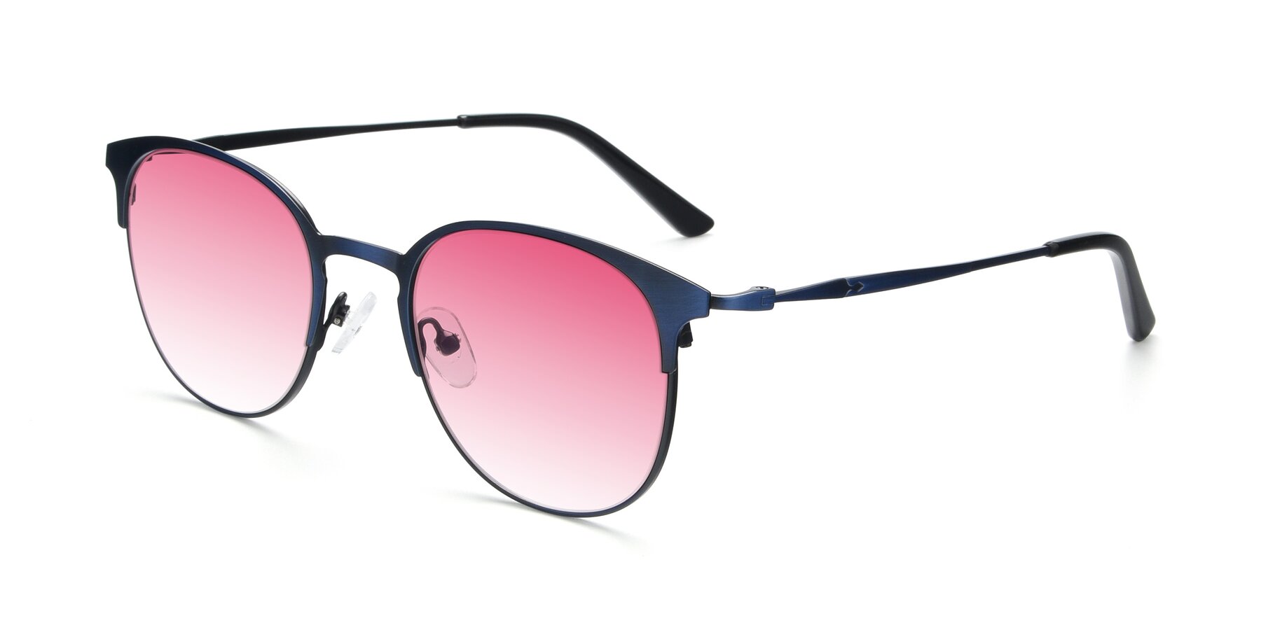 Angle of 9547 in Antique Blue with Pink Gradient Lenses