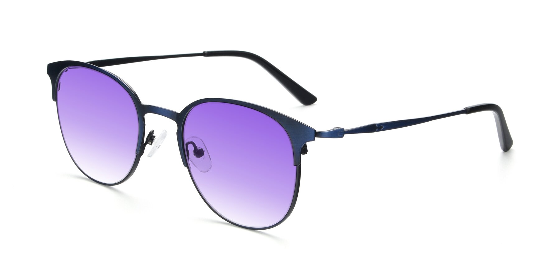Angle of 9547 in Antique Blue with Purple Gradient Lenses