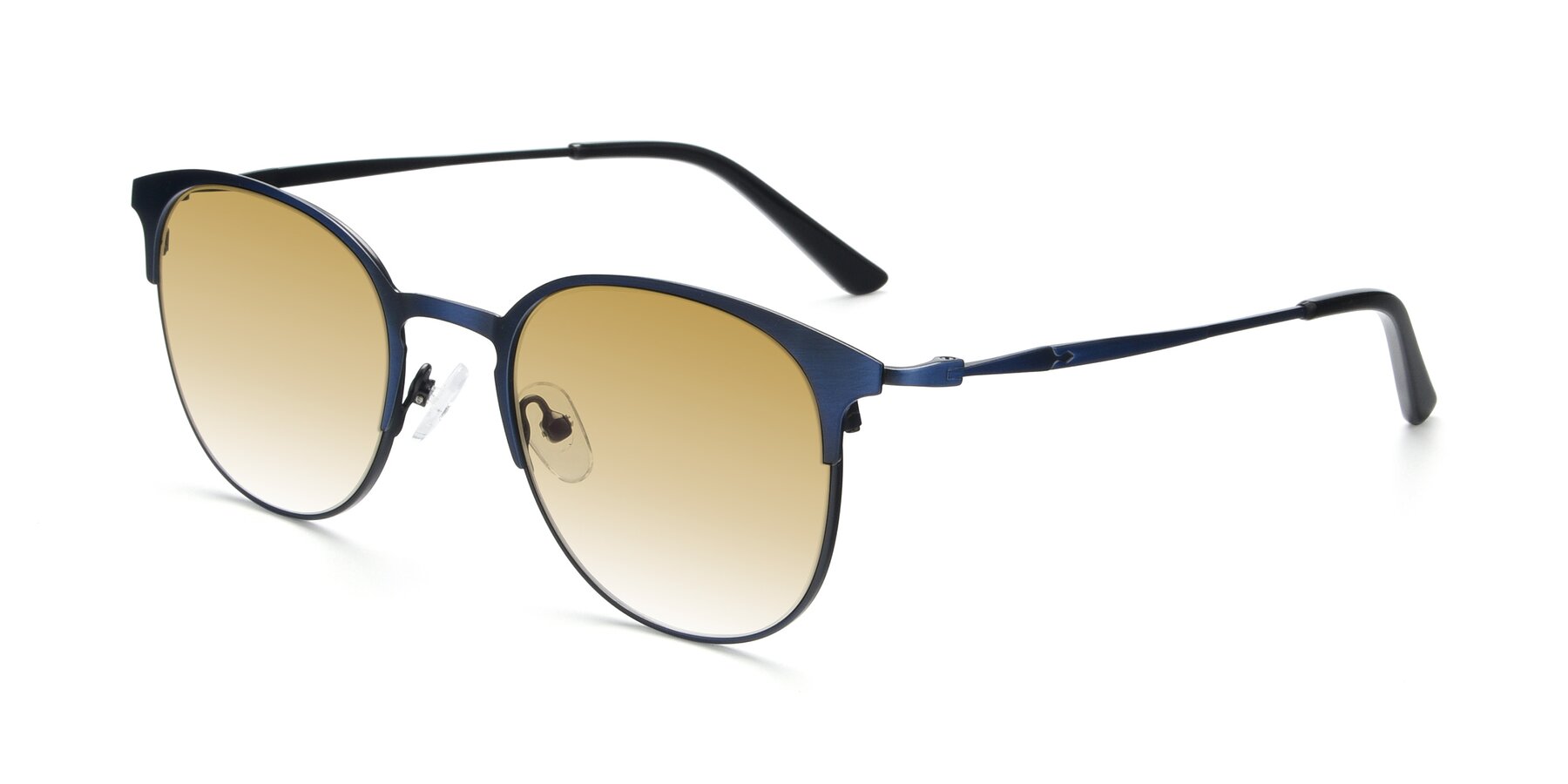 Angle of 9547 in Antique Blue with Champagne Gradient Lenses