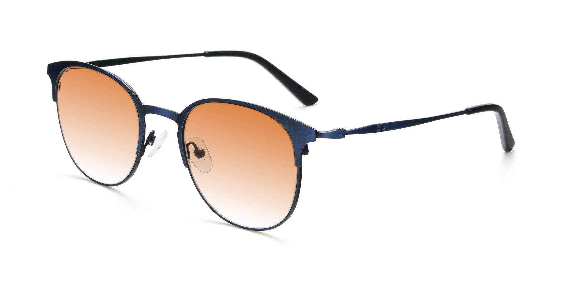 Angle of 9547 in Antique Blue with Orange Gradient Lenses
