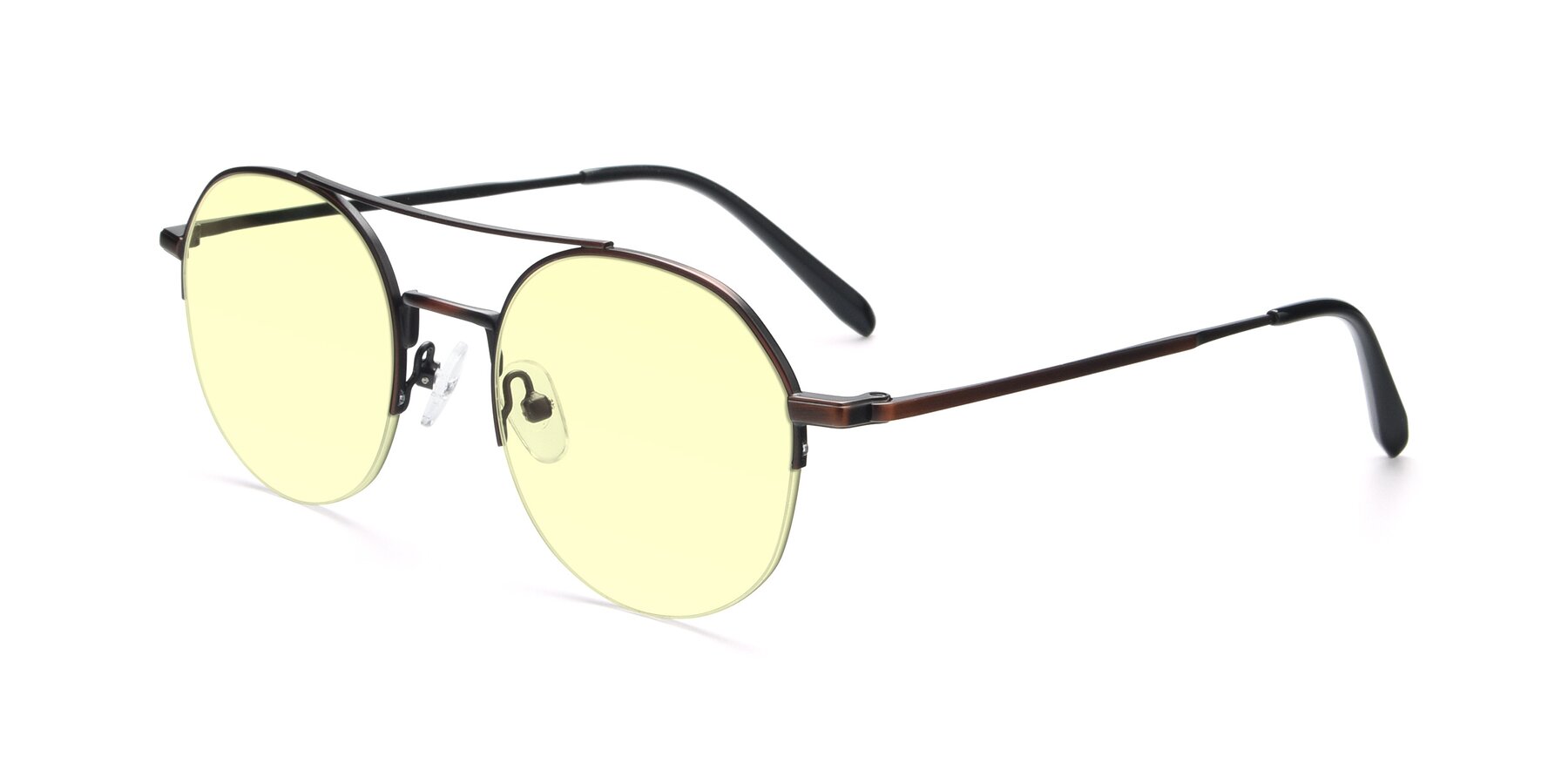 Angle of 9521 in Brown with Light Yellow Tinted Lenses