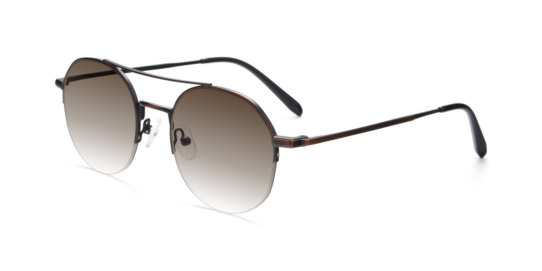 Angle of 9521 in Brown with Brown Gradient Lenses
