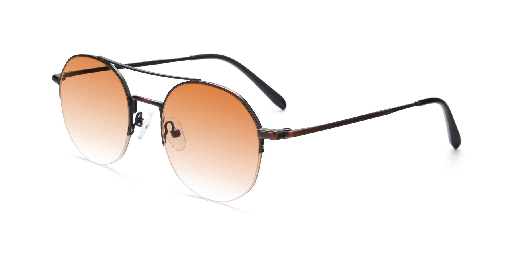 Angle of 9521 in Brown with Orange Gradient Lenses