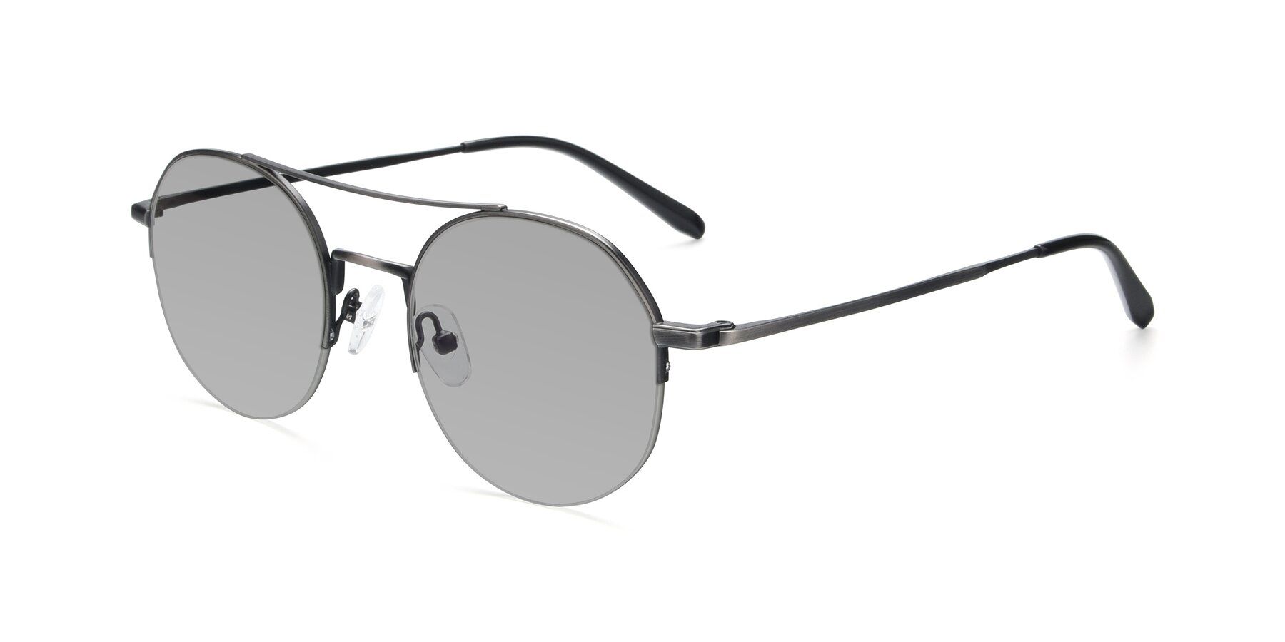 Angle of 9521 in Gunmetal with Light Gray Tinted Lenses