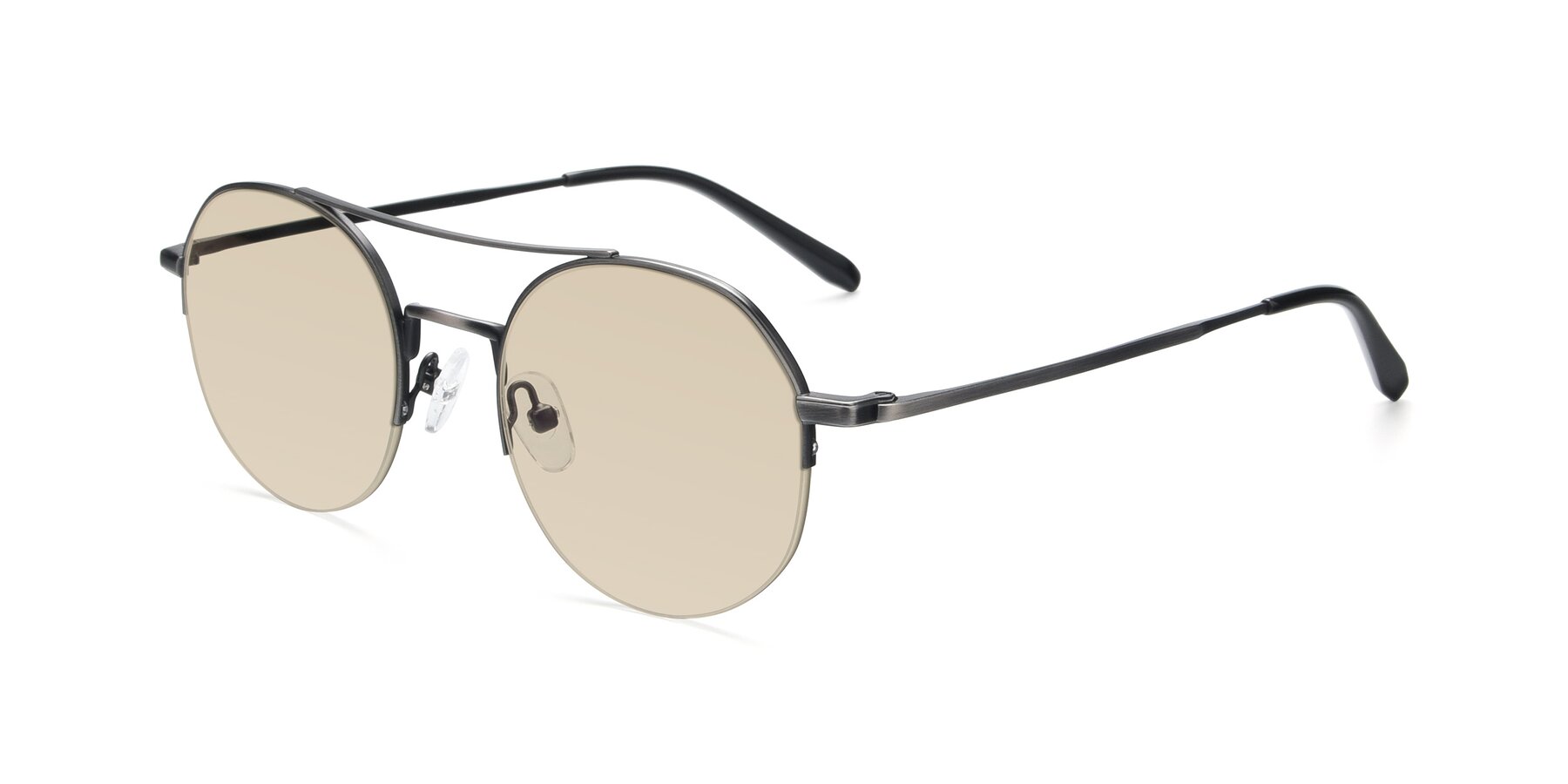 Angle of 9521 in Gunmetal with Light Brown Tinted Lenses