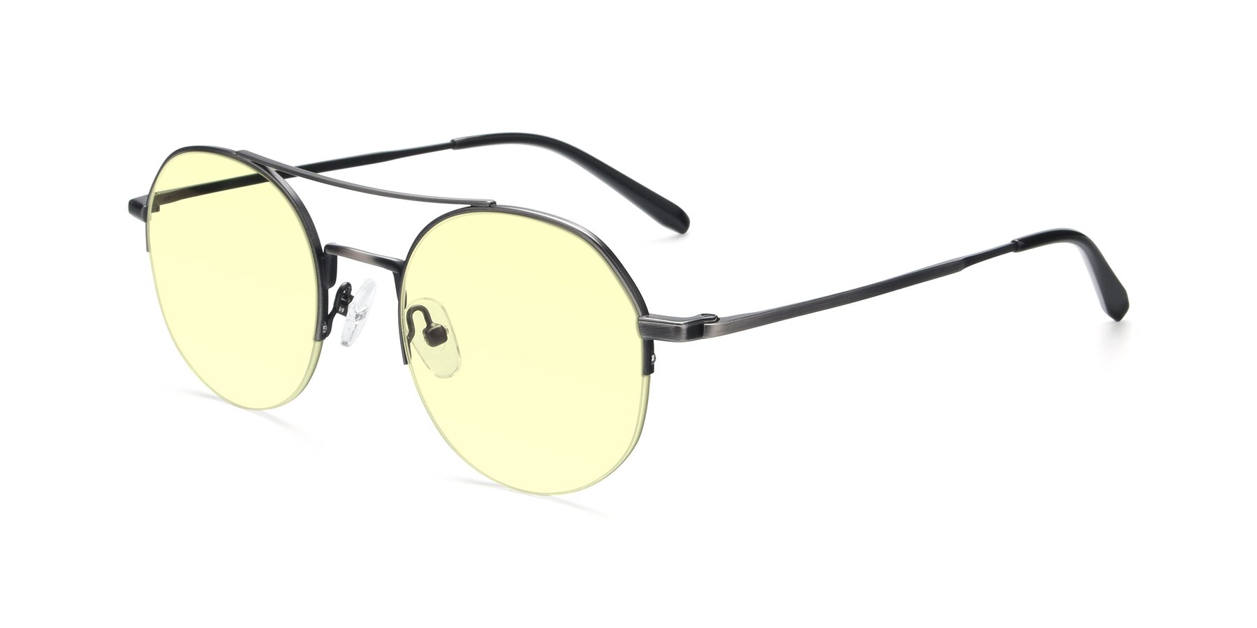 Angle of 9521 in Gunmetal with Light Yellow Tinted Lenses