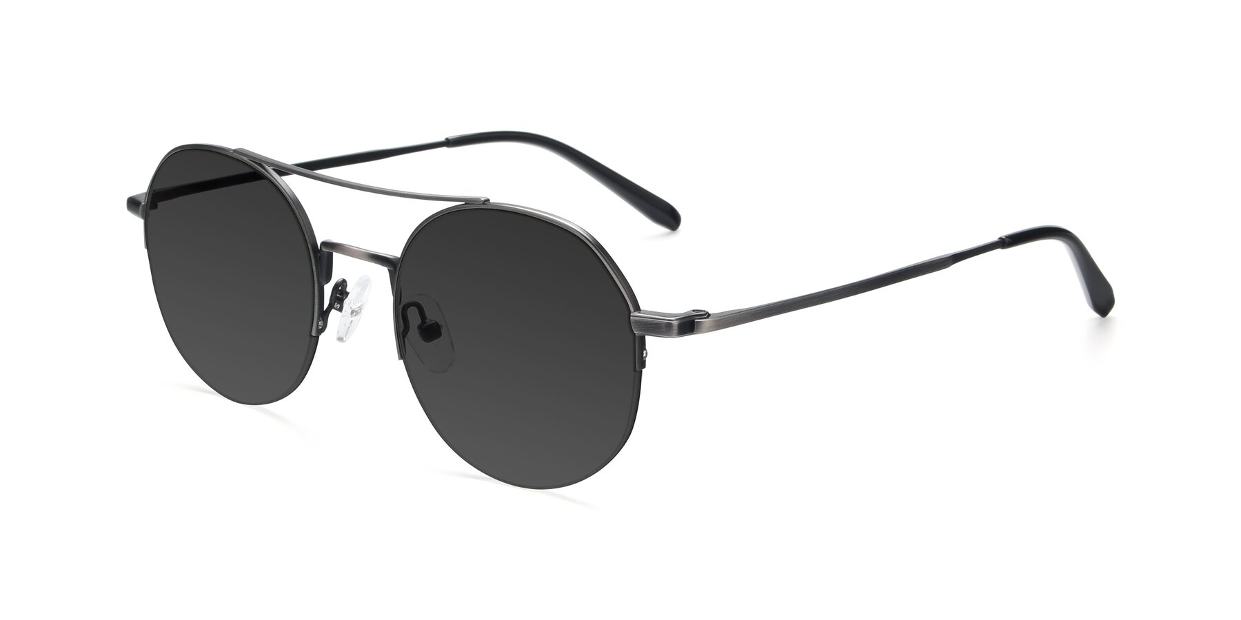 Angle of 9521 in Gunmetal with Gray Tinted Lenses