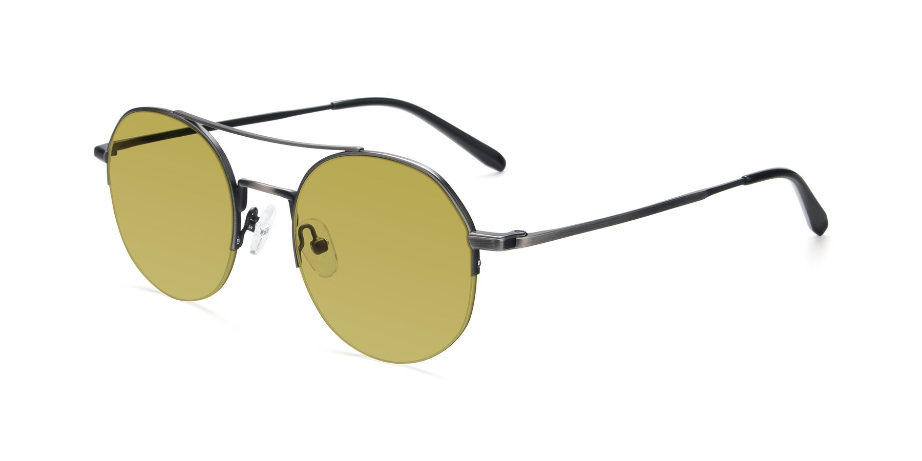 Angle of 9521 in Gunmetal with Champagne Tinted Lenses