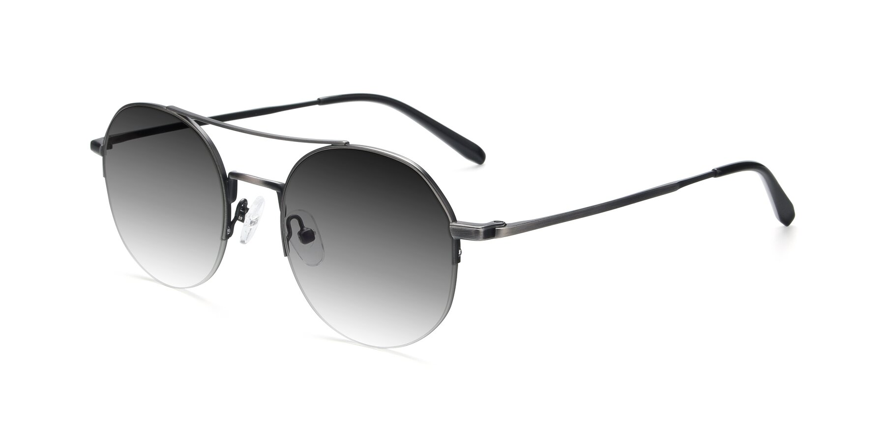 Angle of 9521 in Gunmetal with Gray Gradient Lenses