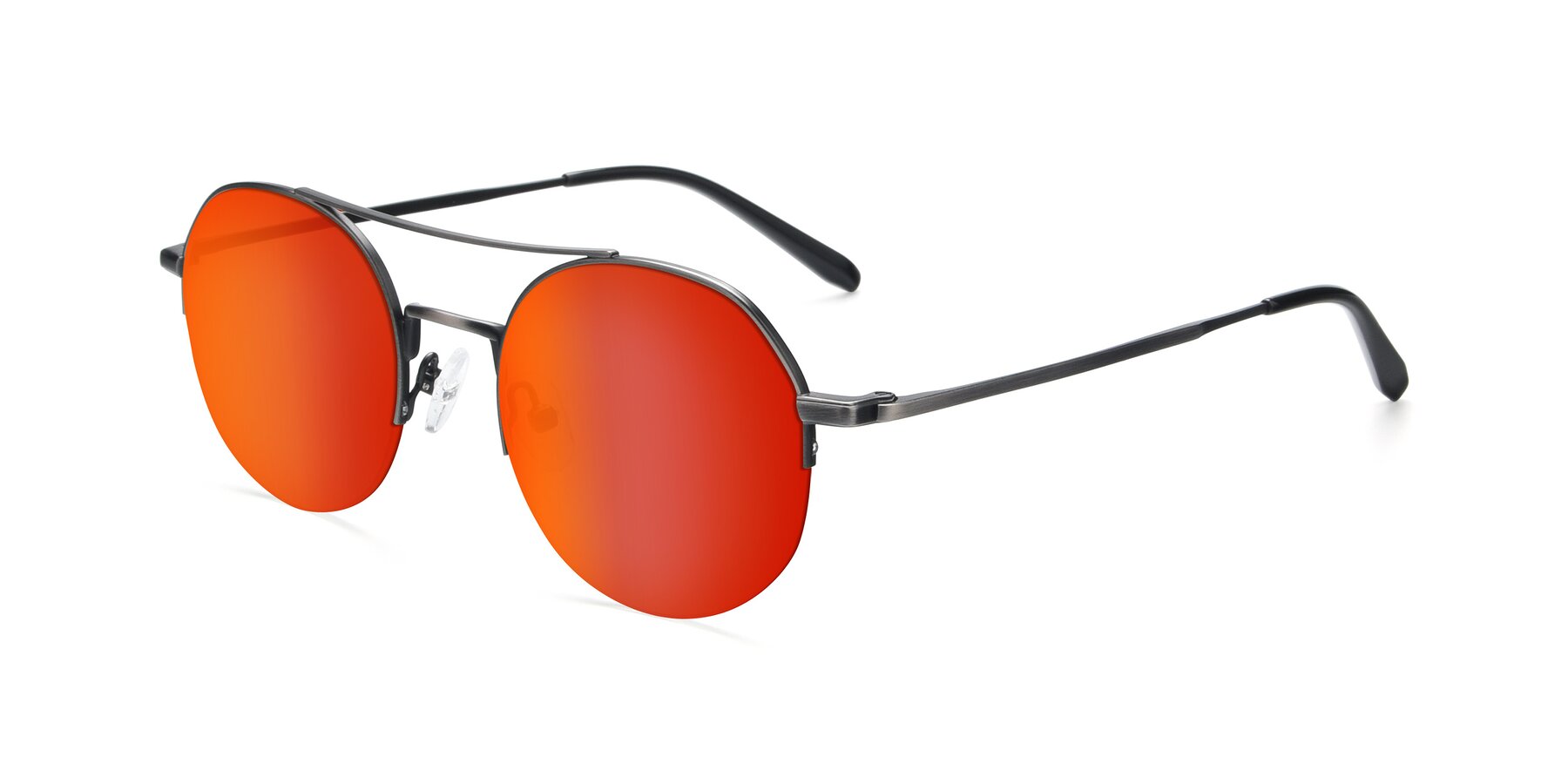 Angle of 9521 in Gunmetal with Red Gold Mirrored Lenses