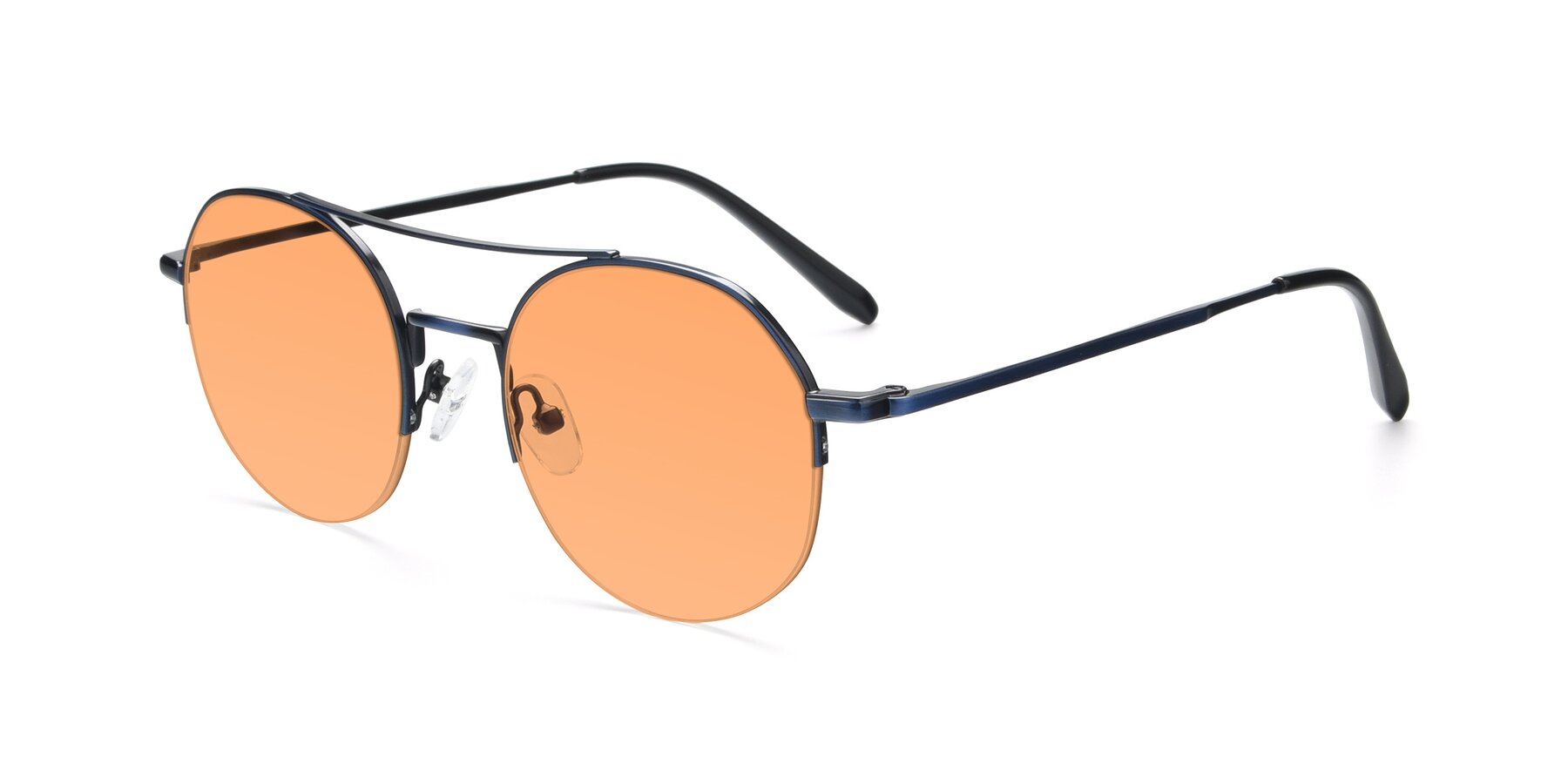 Angle of 9521 in Blue with Medium Orange Tinted Lenses