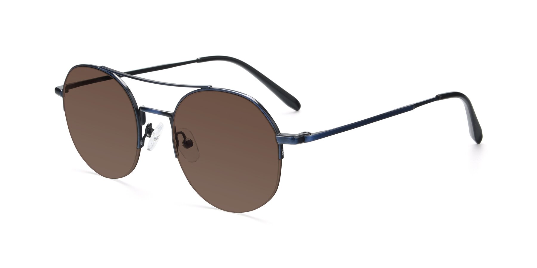 Angle of 9521 in Blue with Brown Tinted Lenses