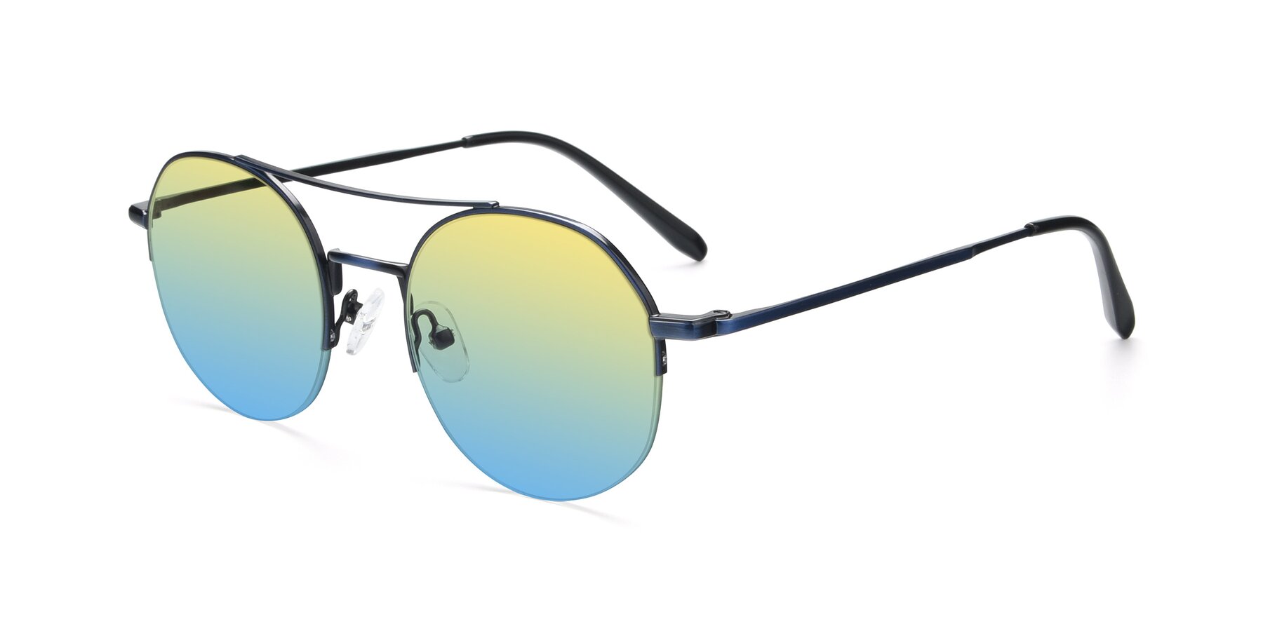 Angle of 9521 in Blue with Yellow / Blue Gradient Lenses