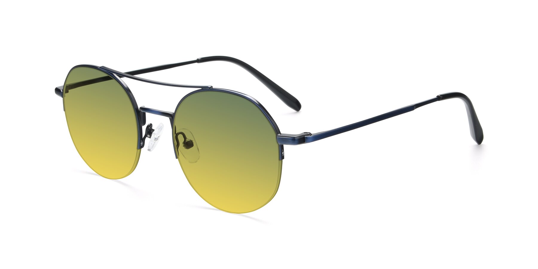 Angle of 9521 in Blue with Green / Yellow Gradient Lenses