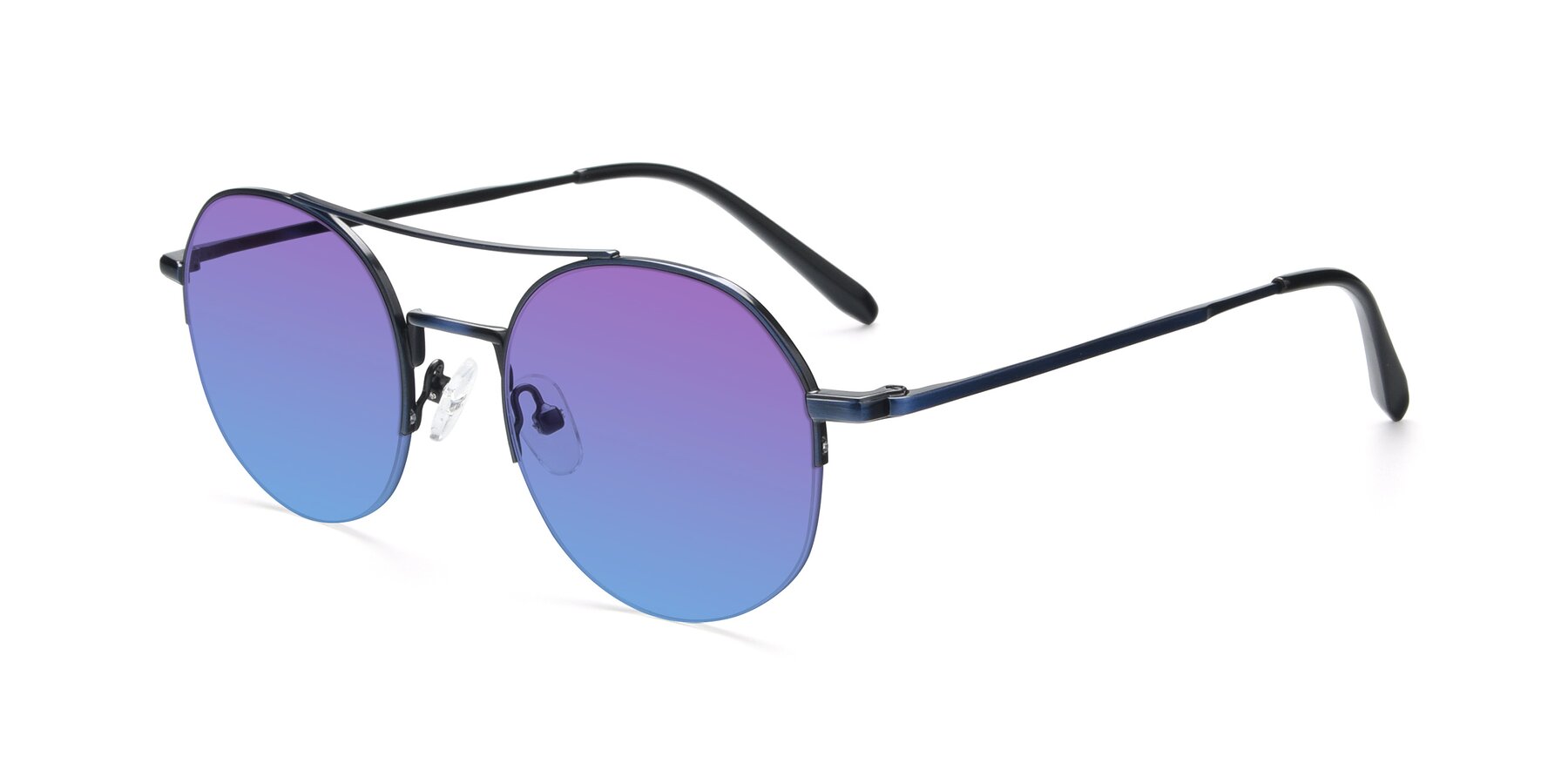 Angle of 9521 in Blue with Purple / Blue Gradient Lenses