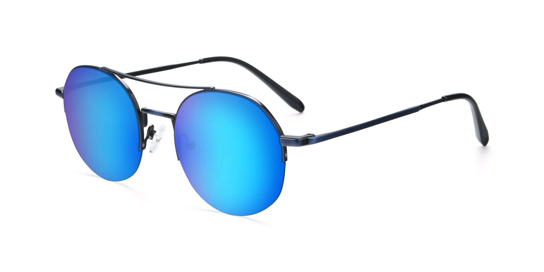 Angle of 9521 in Blue with Blue Mirrored Lenses