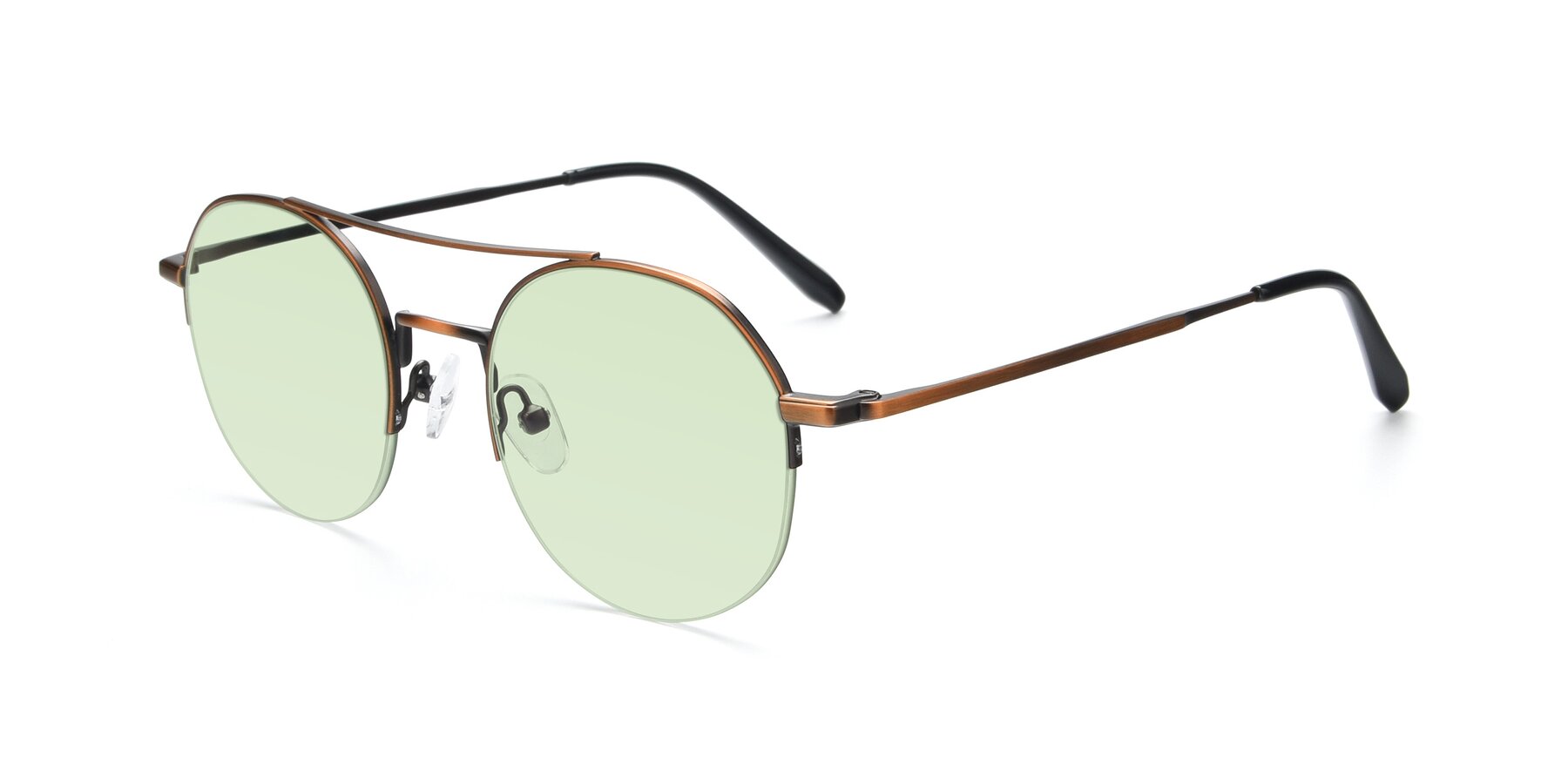 Angle of 9521 in Bronze with Light Green Tinted Lenses