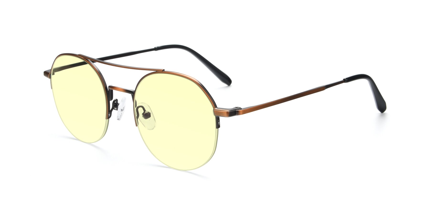 Angle of 9521 in Bronze with Light Yellow Tinted Lenses