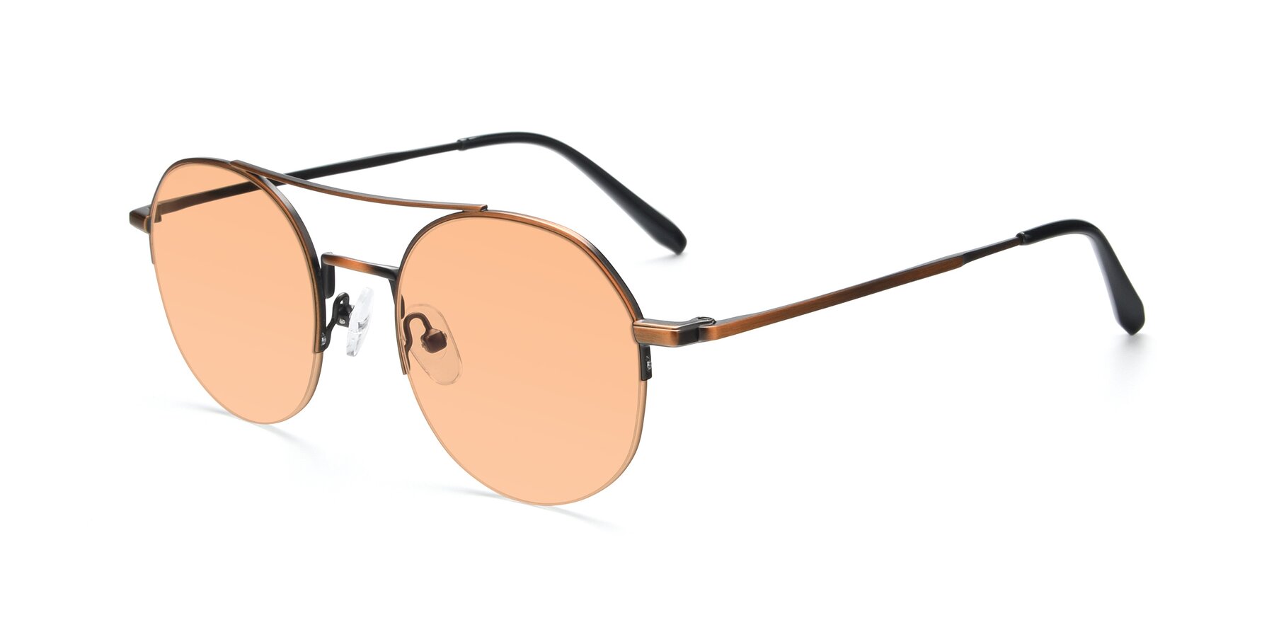 Angle of 9521 in Bronze with Light Orange Tinted Lenses