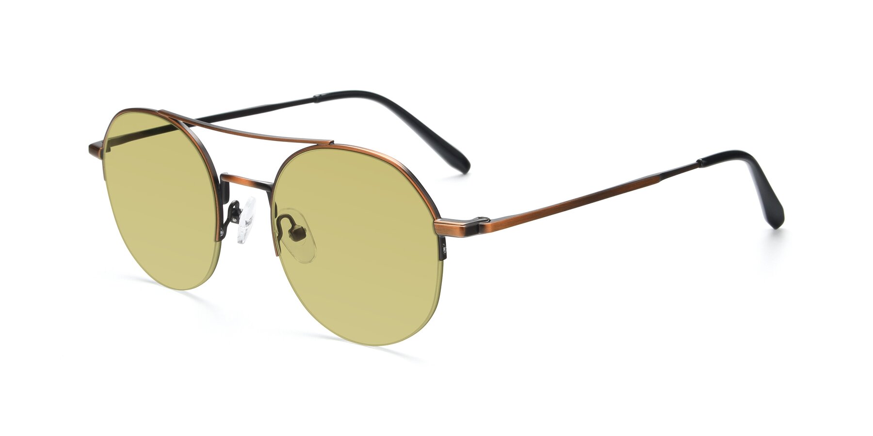 Angle of 9521 in Bronze with Medium Champagne Tinted Lenses