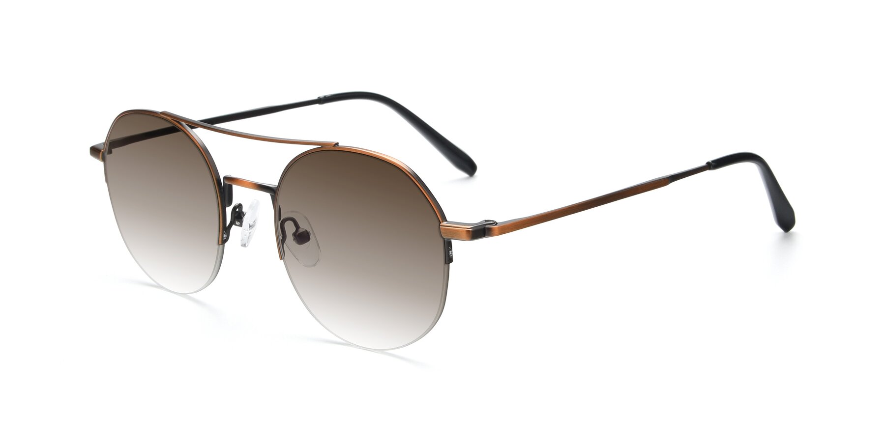 Angle of 9521 in Bronze with Brown Gradient Lenses