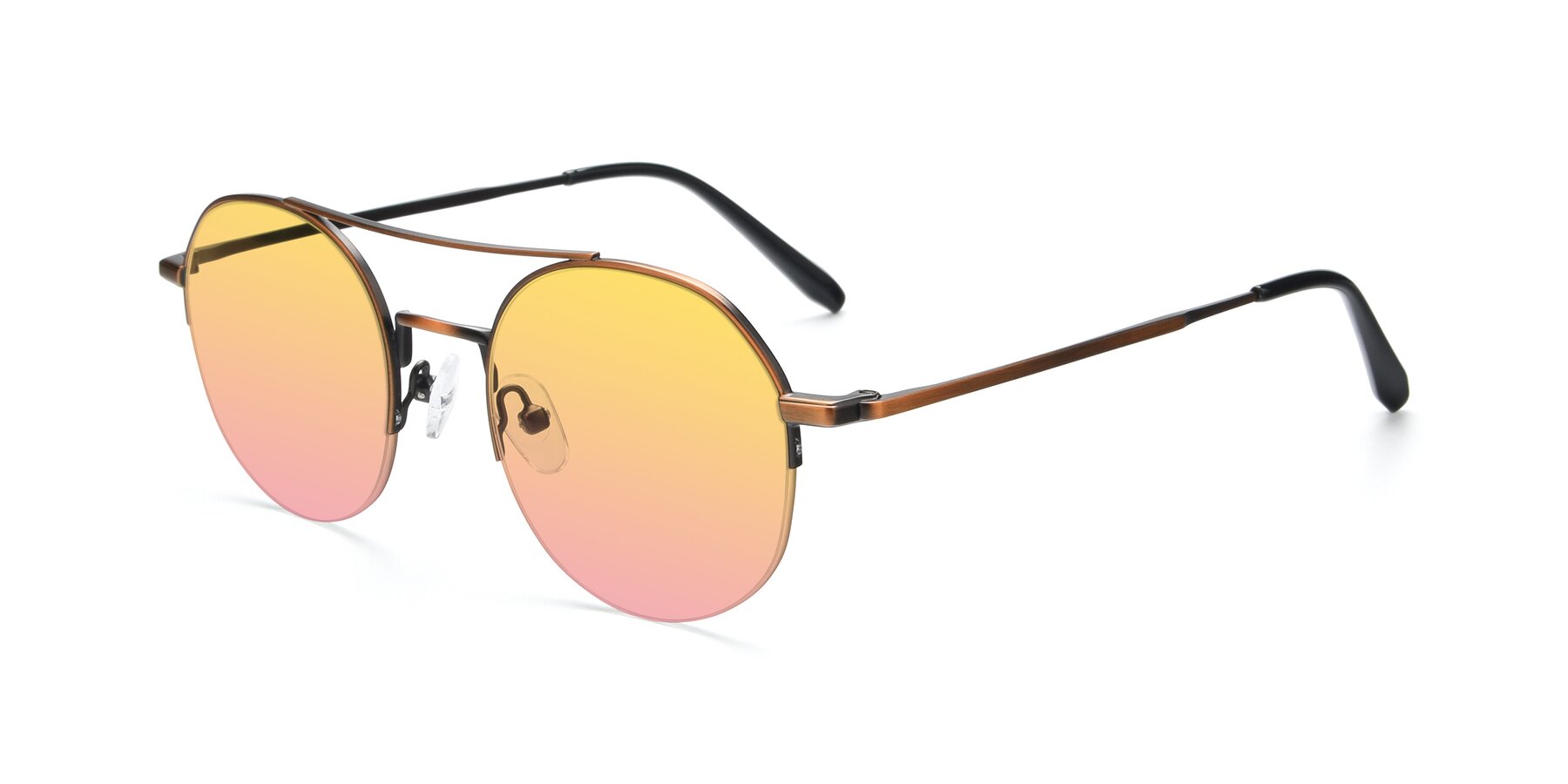 Angle of 9521 in Bronze with Yellow / Pink Gradient Lenses