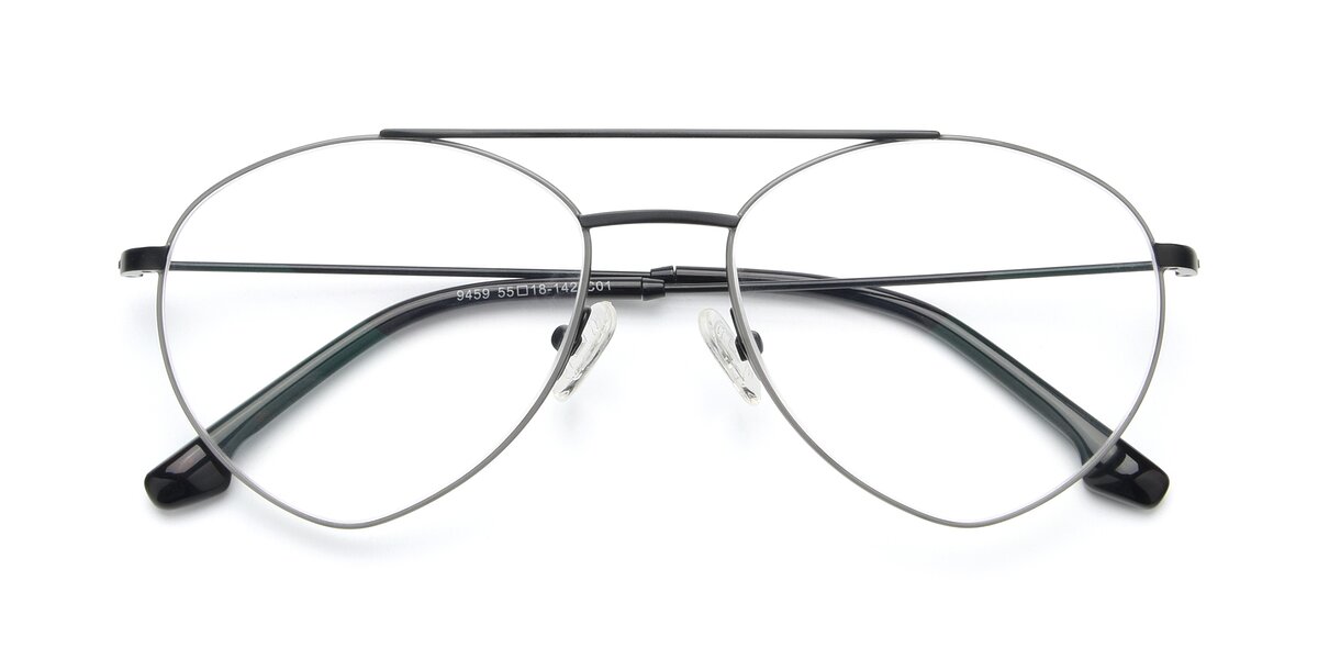 Silver RetroVintage Titanium Geometric Eyeglasses Phoenix