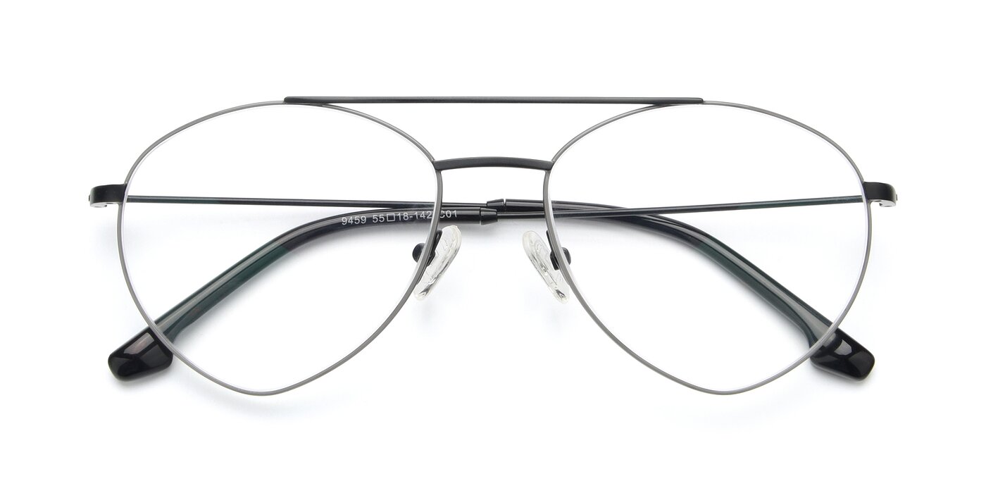 9459 - Matte Black / Grey Blue Light Glasses