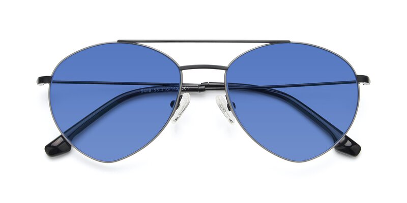 9459 - Matte Black / Grey Tinted Sunglasses
