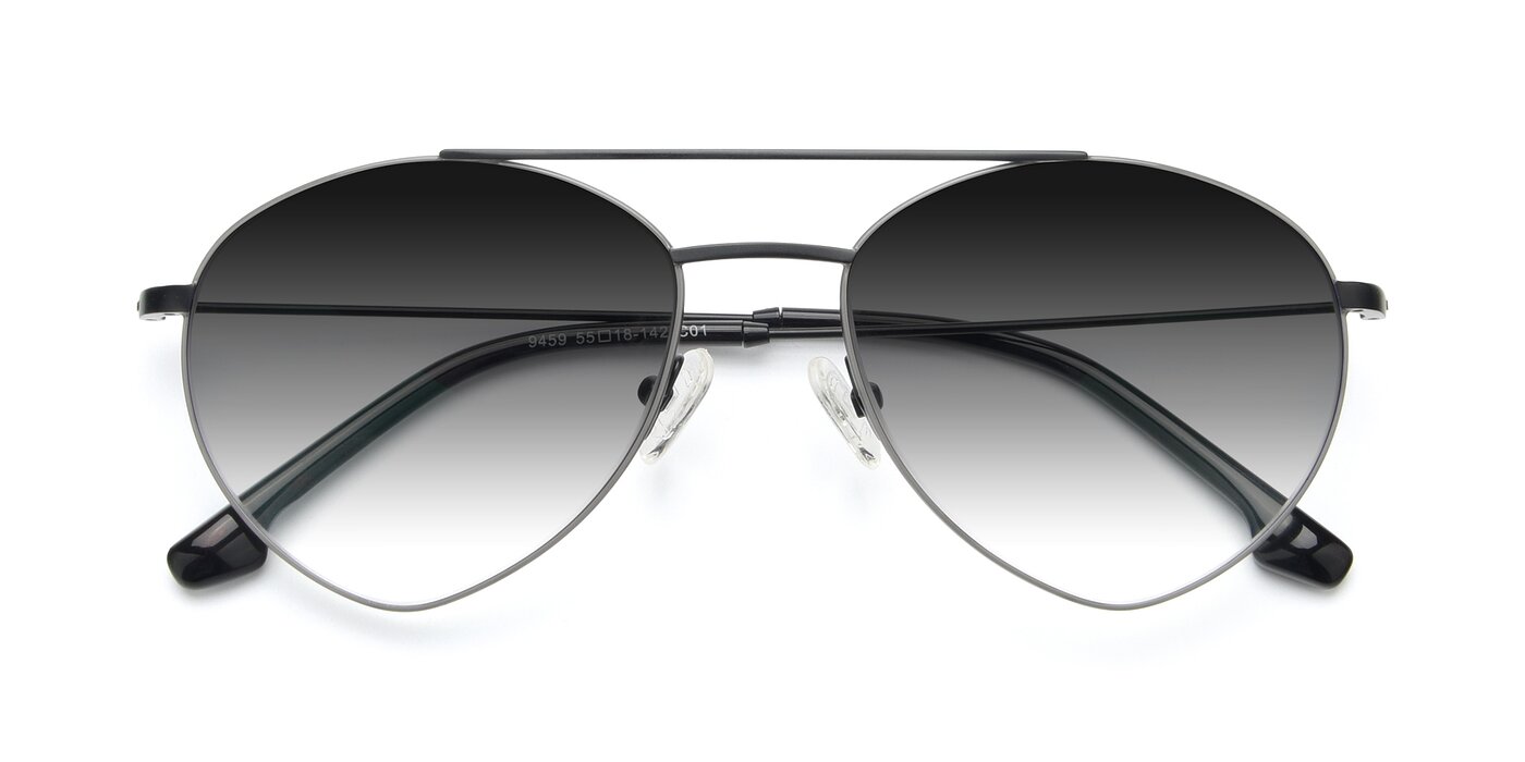 9459 - Matte Black / Grey Gradient Sunglasses