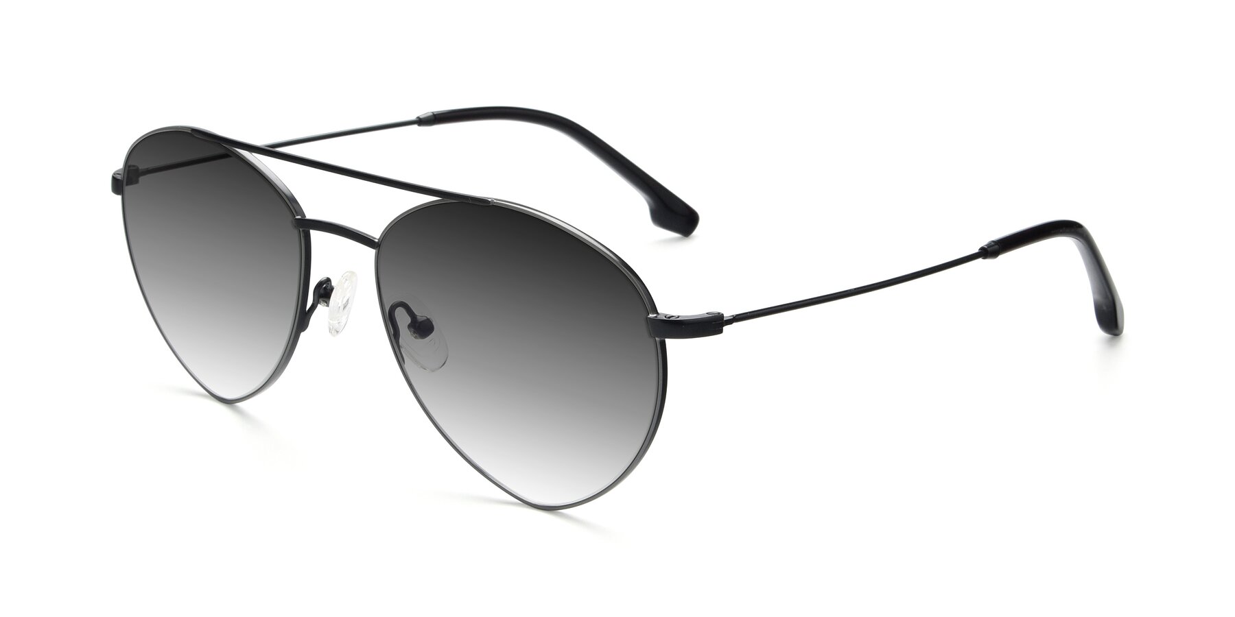 Angle of 9459 in Matte Black-Grey with Gray Gradient Lenses