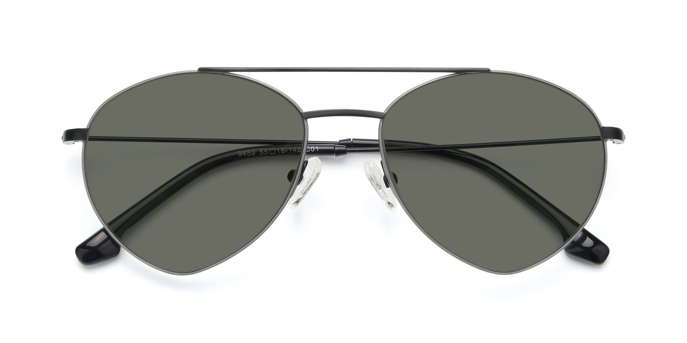 9459 - Matte Black / Grey Polarized Sunglasses