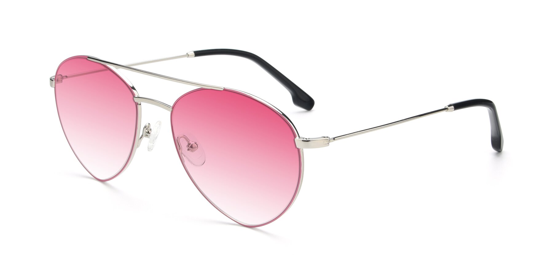 Angle of 9459 in Silver-Pink with Pink Gradient Lenses