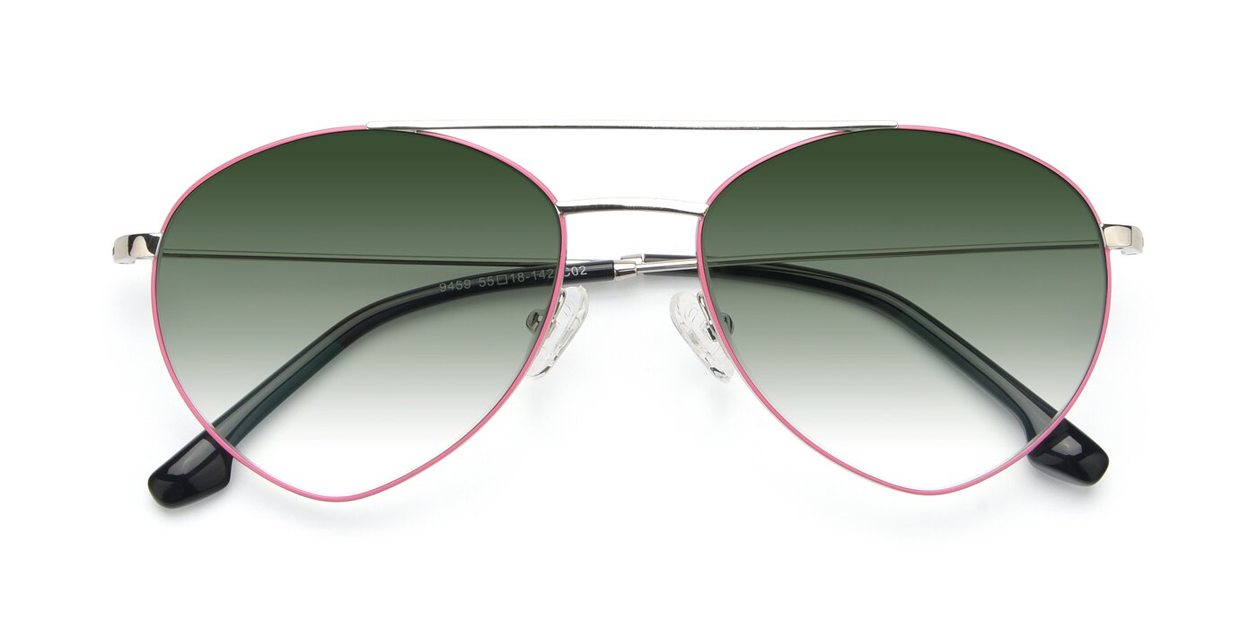 9459 - Silver / Pink Gradient Sunglasses