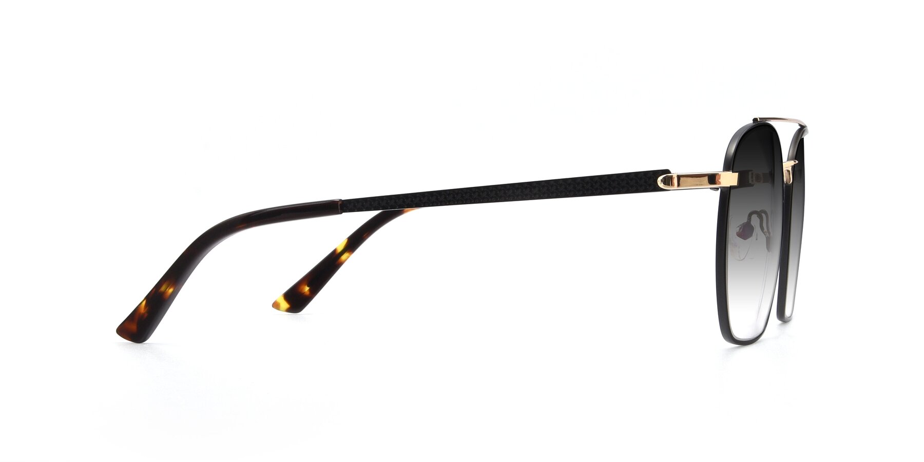 Side of 9425 in Black-Gold with Gray Gradient Lenses