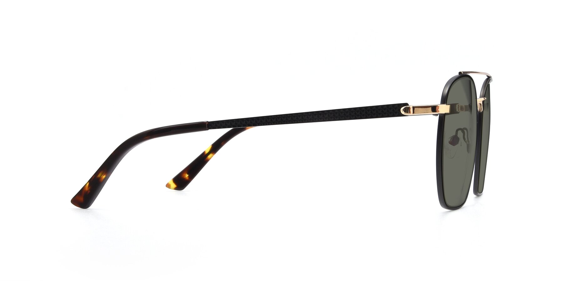 Side of 9425 in Black-Gold with Gray Polarized Lenses