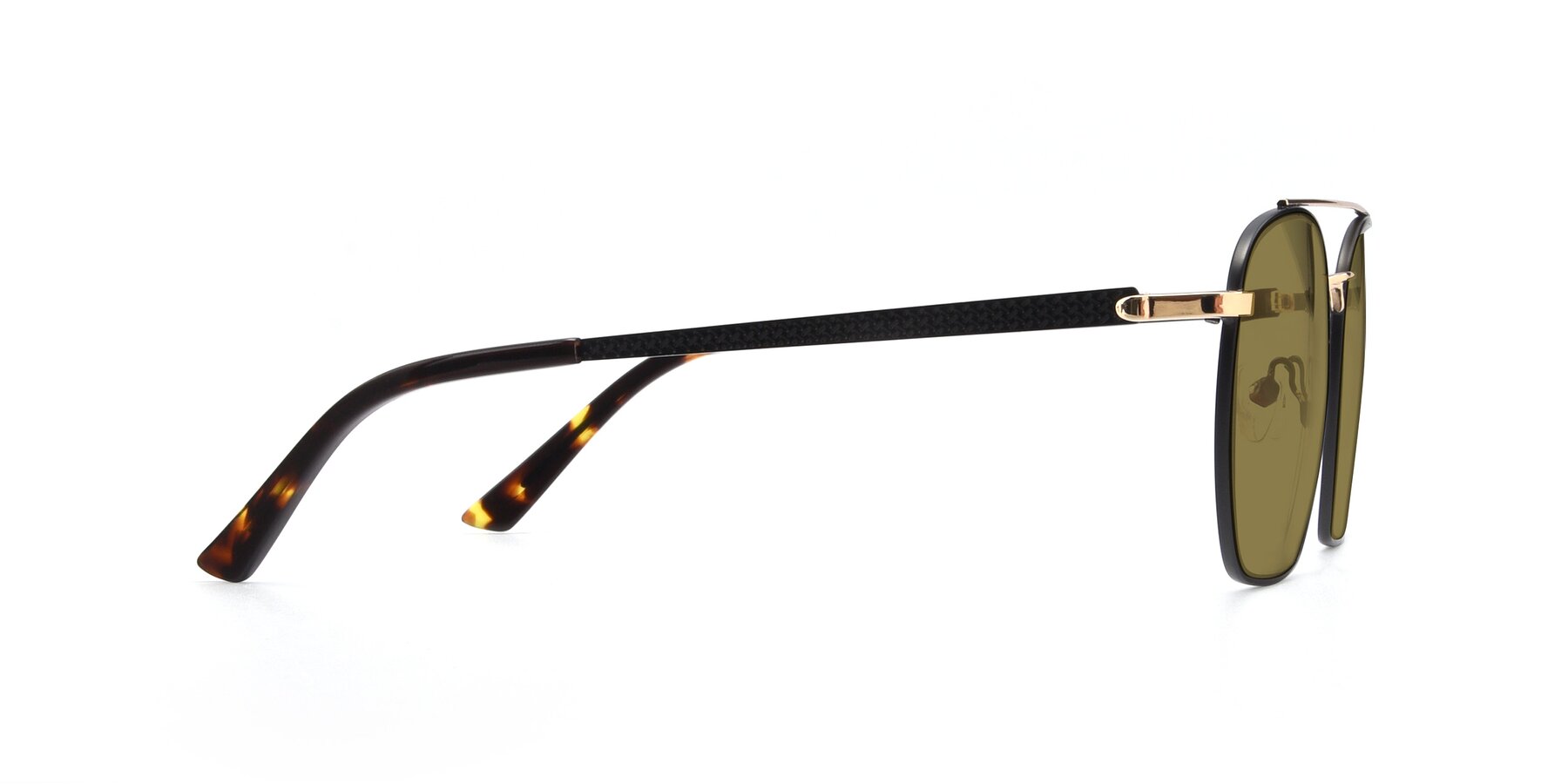 Side of 9425 in Black-Gold with Brown Polarized Lenses