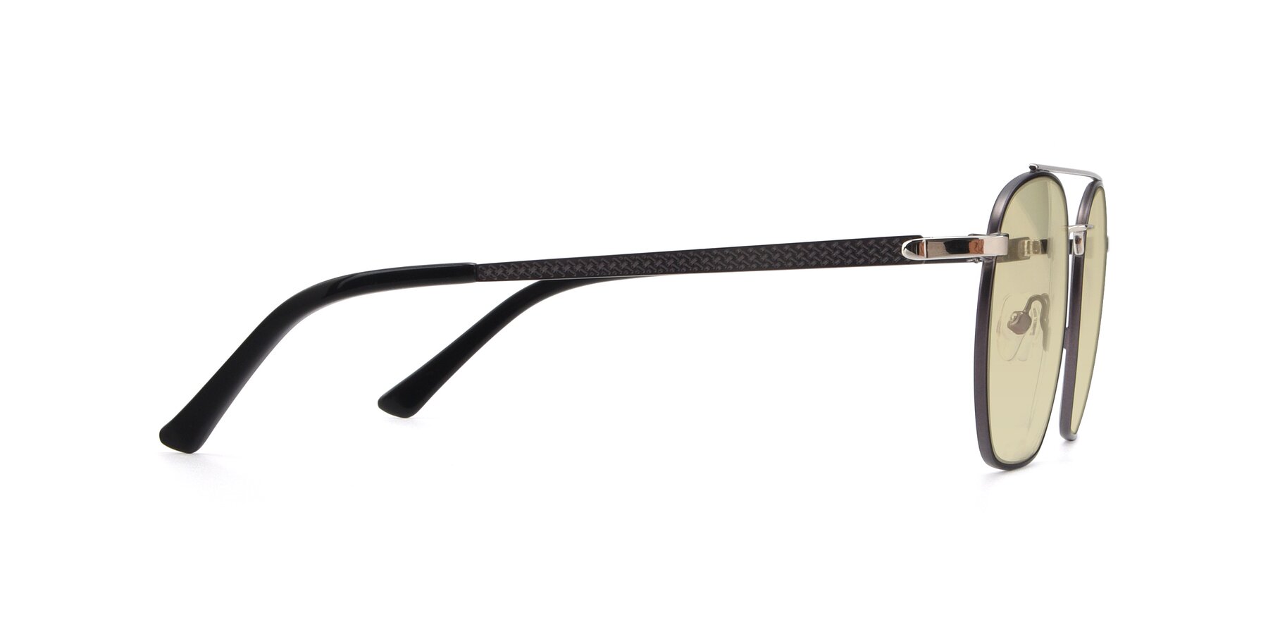 Side of 9425 in Black-Silver with Light Champagne Tinted Lenses