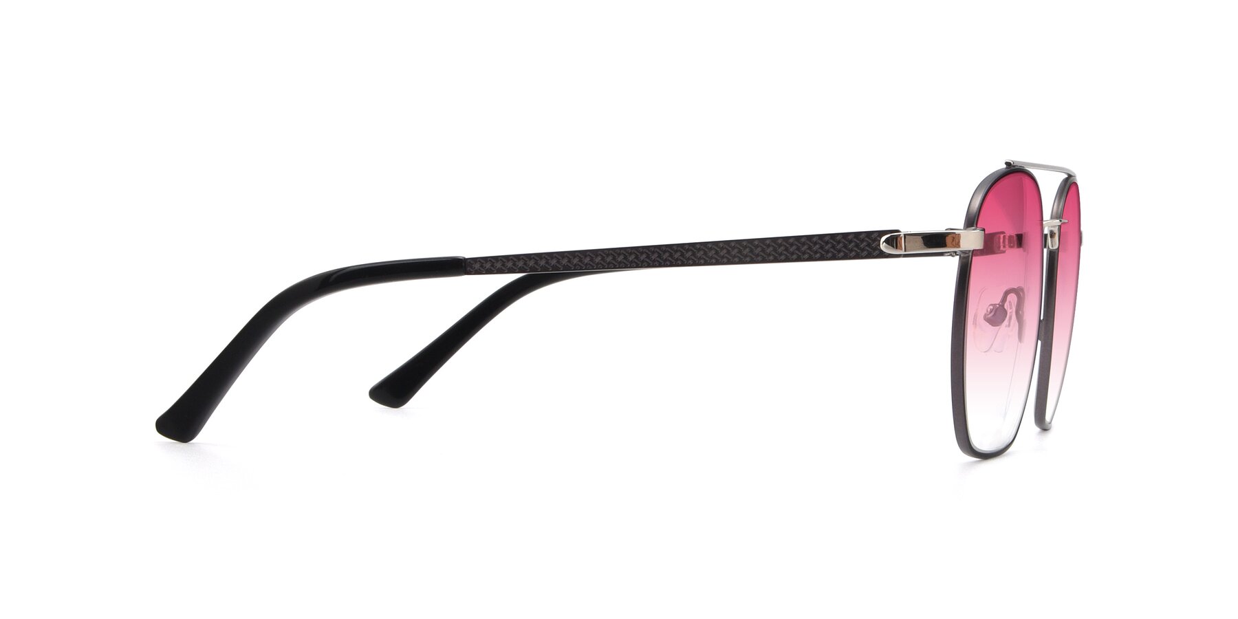 Side of 9425 in Black-Silver with Pink Gradient Lenses