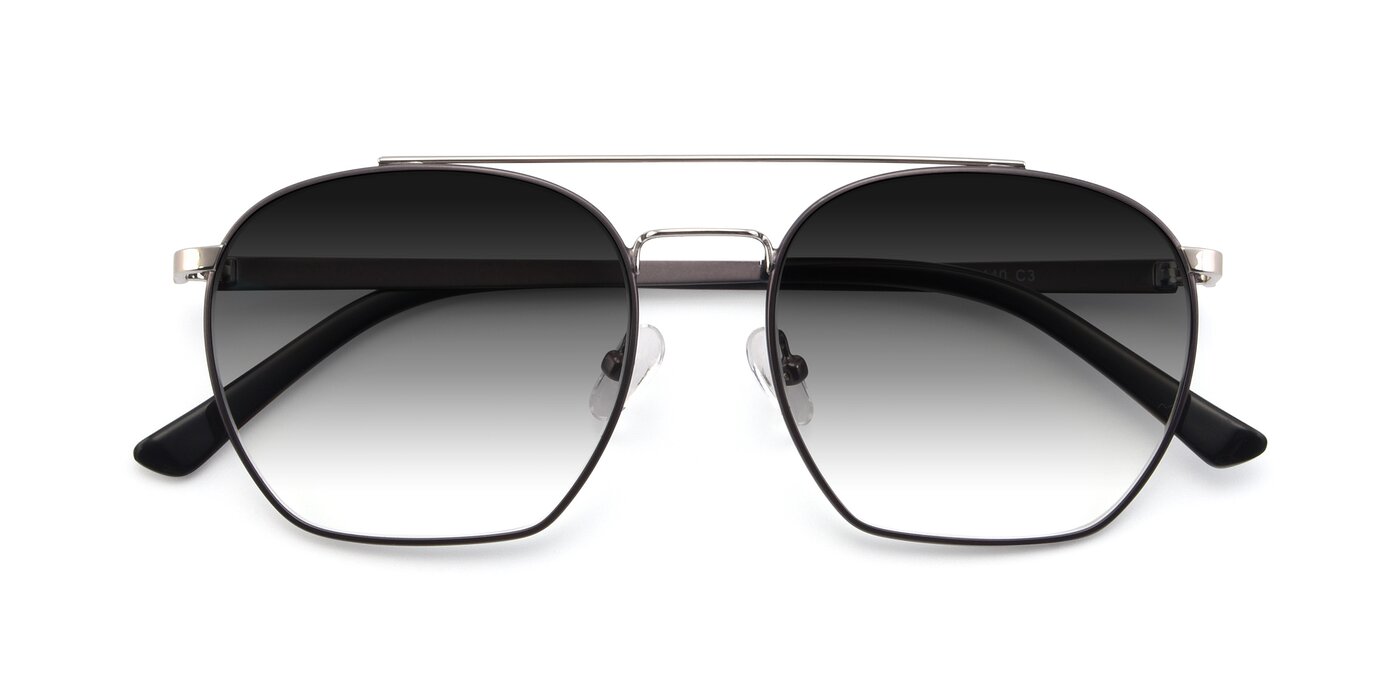 9425 - Black / Silver Gradient Sunglasses